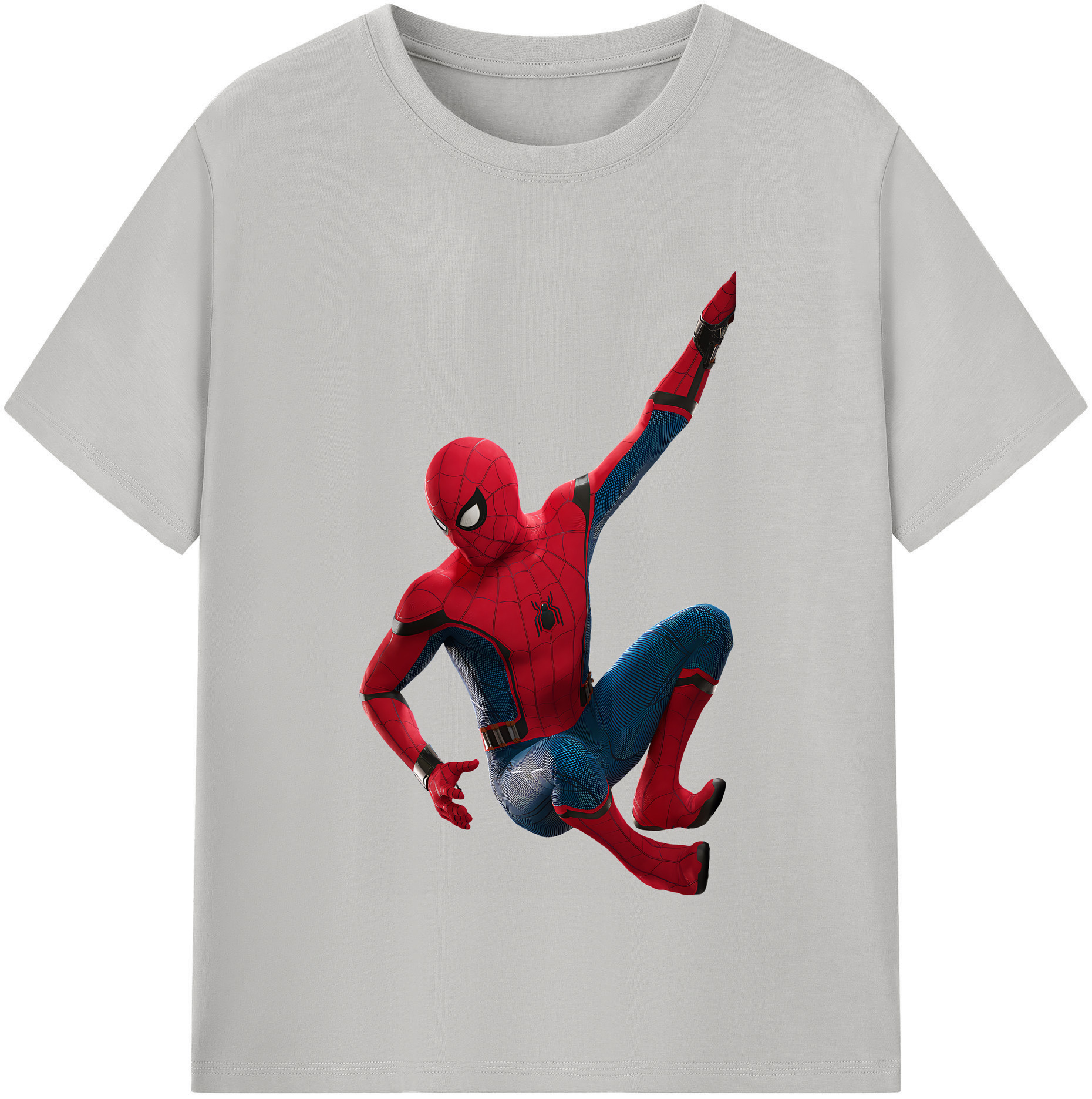 （画像用） Spider Man スパイダーマン レディースカジュアルプリントTシャツ（綿100％）