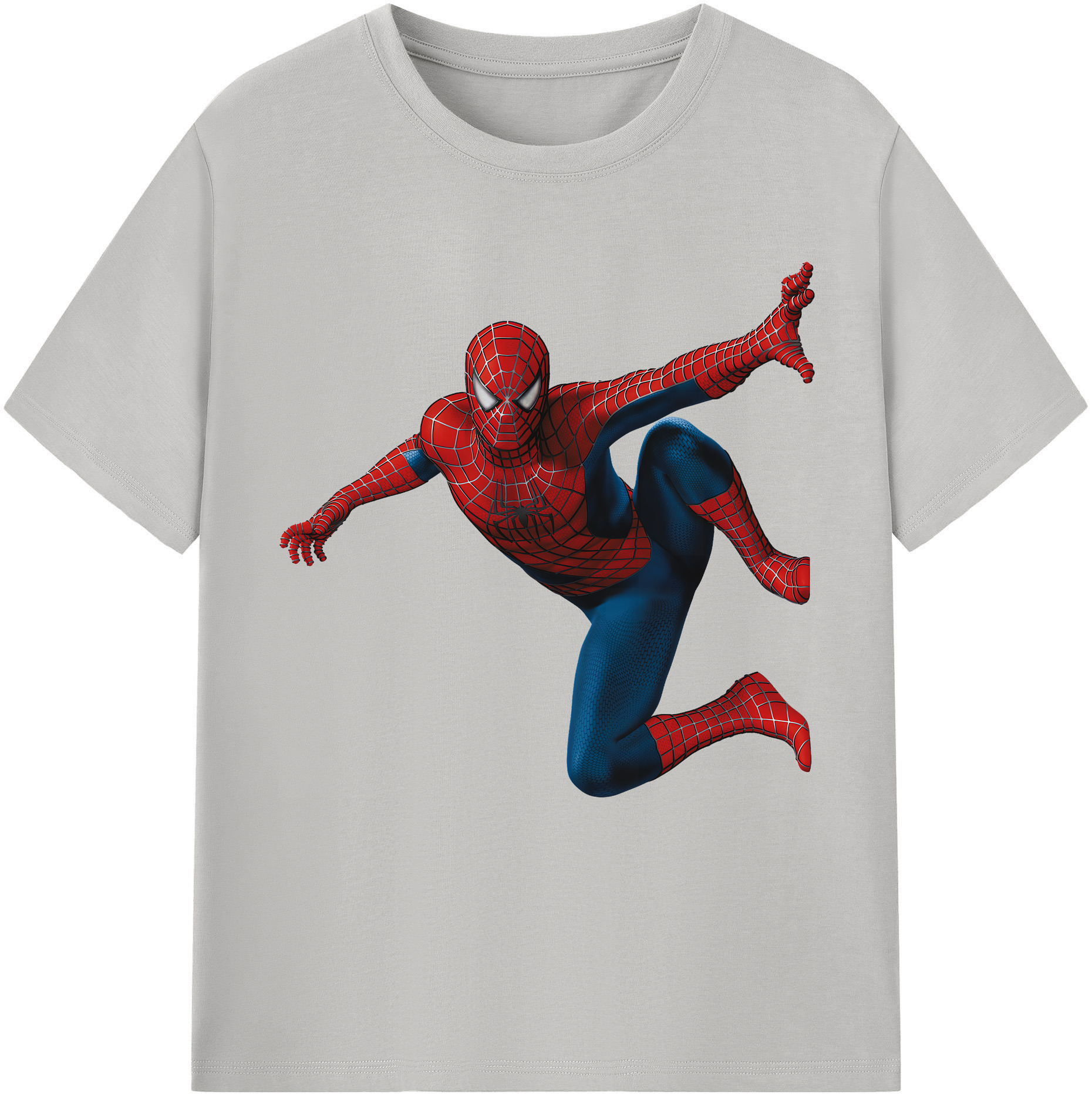（画像用） Spider Man スパイダーマン レディースカジュアルプリントTシャツ（綿100％）