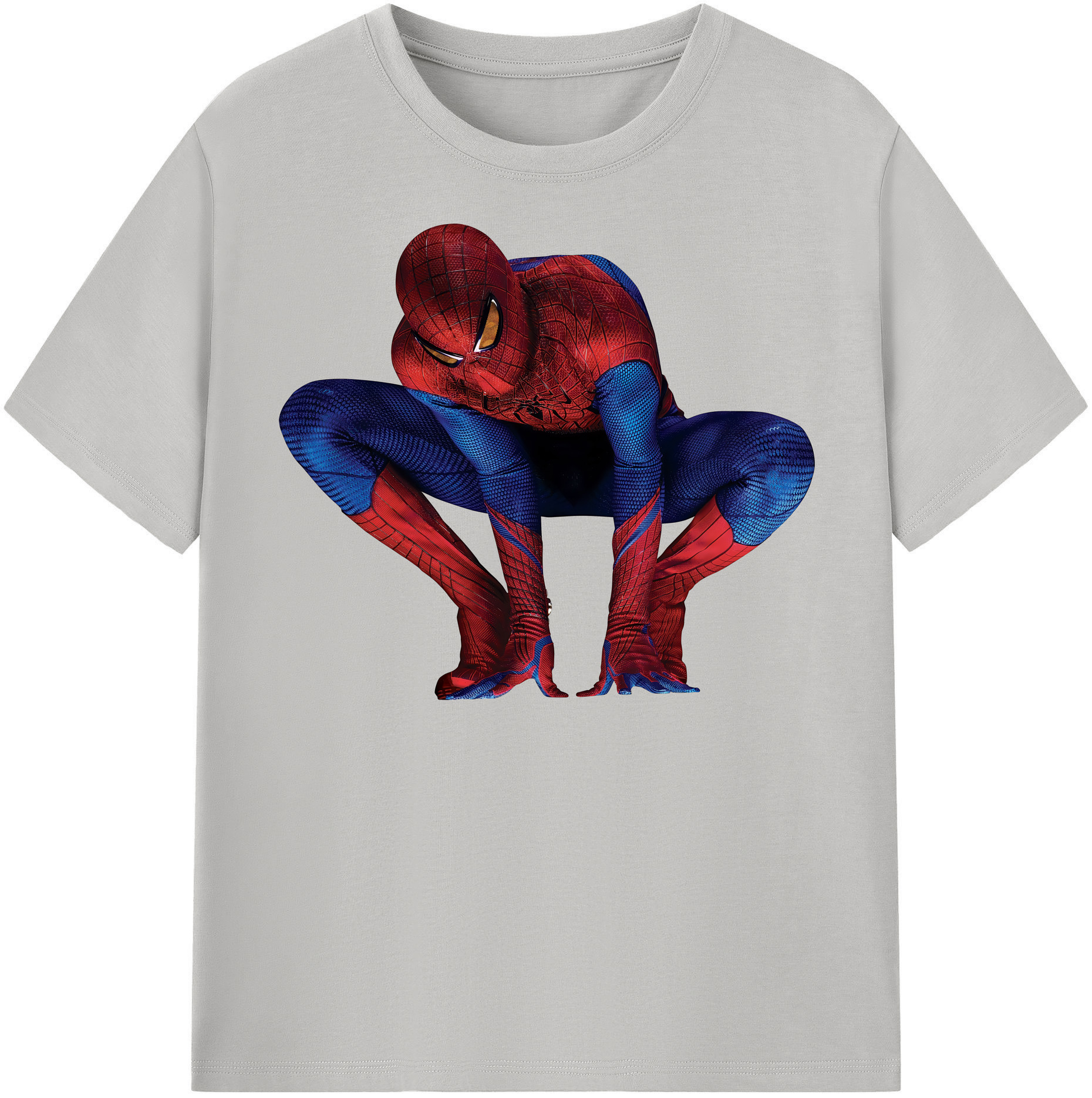 （画像用） Spider Man スパイダーマン レディースカジュアルプリントTシャツ（綿100％）