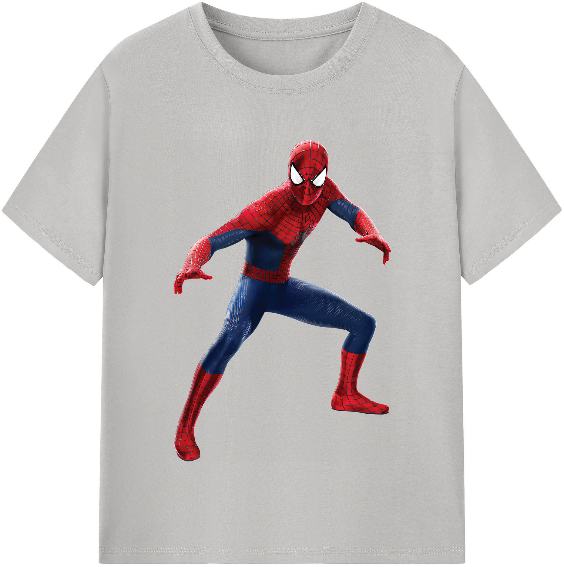 （画像用） Spider Man スパイダーマン レディースカジュアルプリントTシャツ（綿100％）