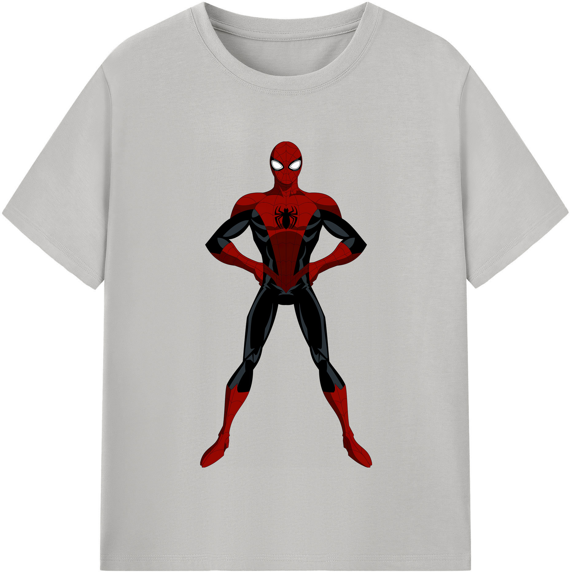 Spider Man スパイダーマン レディースカジュアルプリントTシャツ（綿100％）