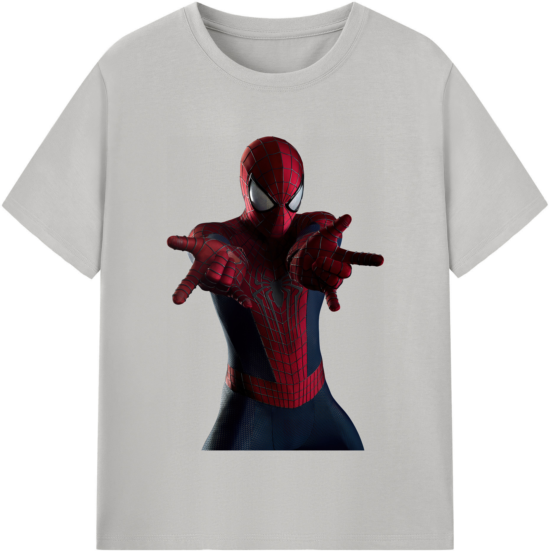 （画像用） Spider Man スパイダーマン レディースカジュアルプリントTシャツ（綿100％）