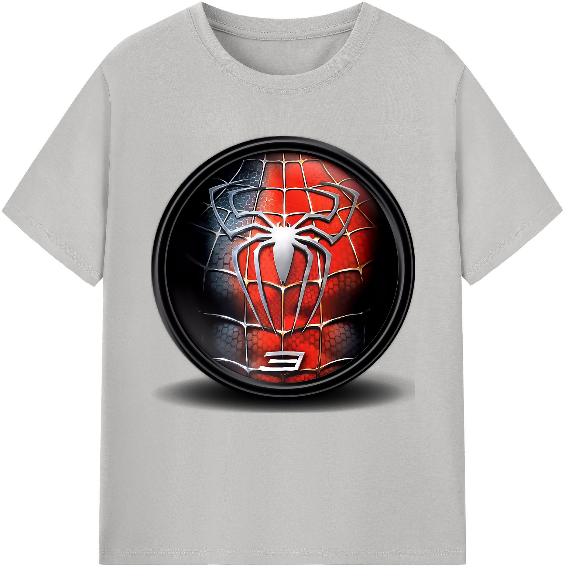 （画像用） Spider Man スパイダーマン レディースカジュアルプリントTシャツ（綿100％）