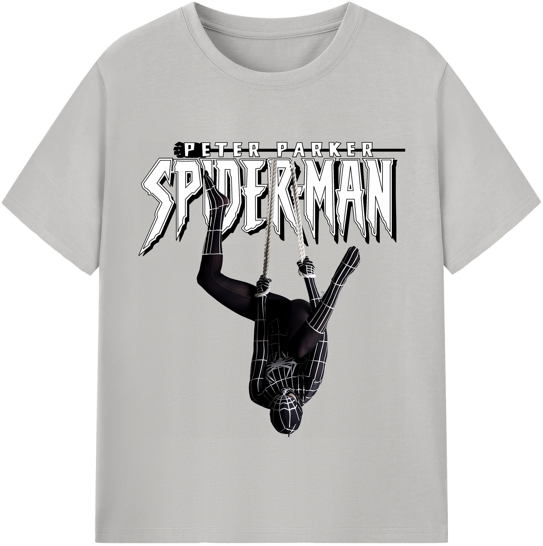 （画像用） Spider Man スパイダーマン レディースカジュアルプリントTシャツ（綿100％）