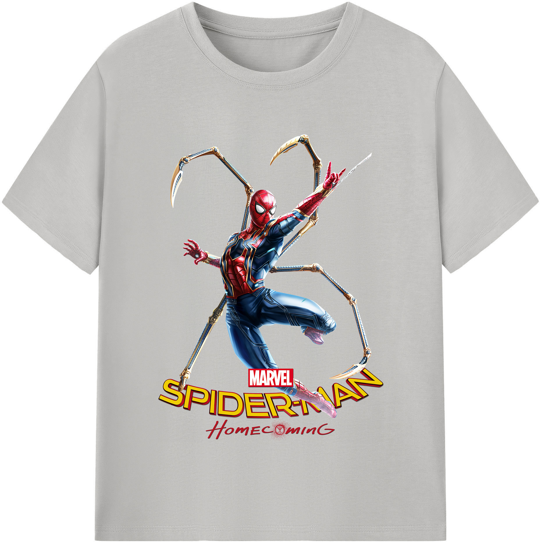 （画像用） Spider Man スパイダーマン レディースカジュアルプリントTシャツ（綿100％）