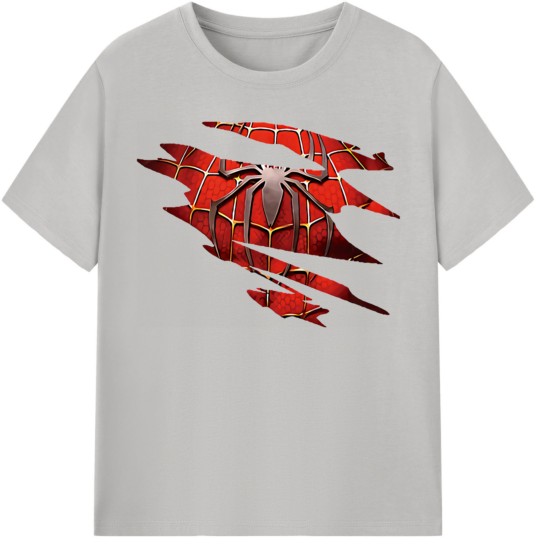 （画像用） Spider Man スパイダーマン レディースカジュアルプリントTシャツ（綿100％）