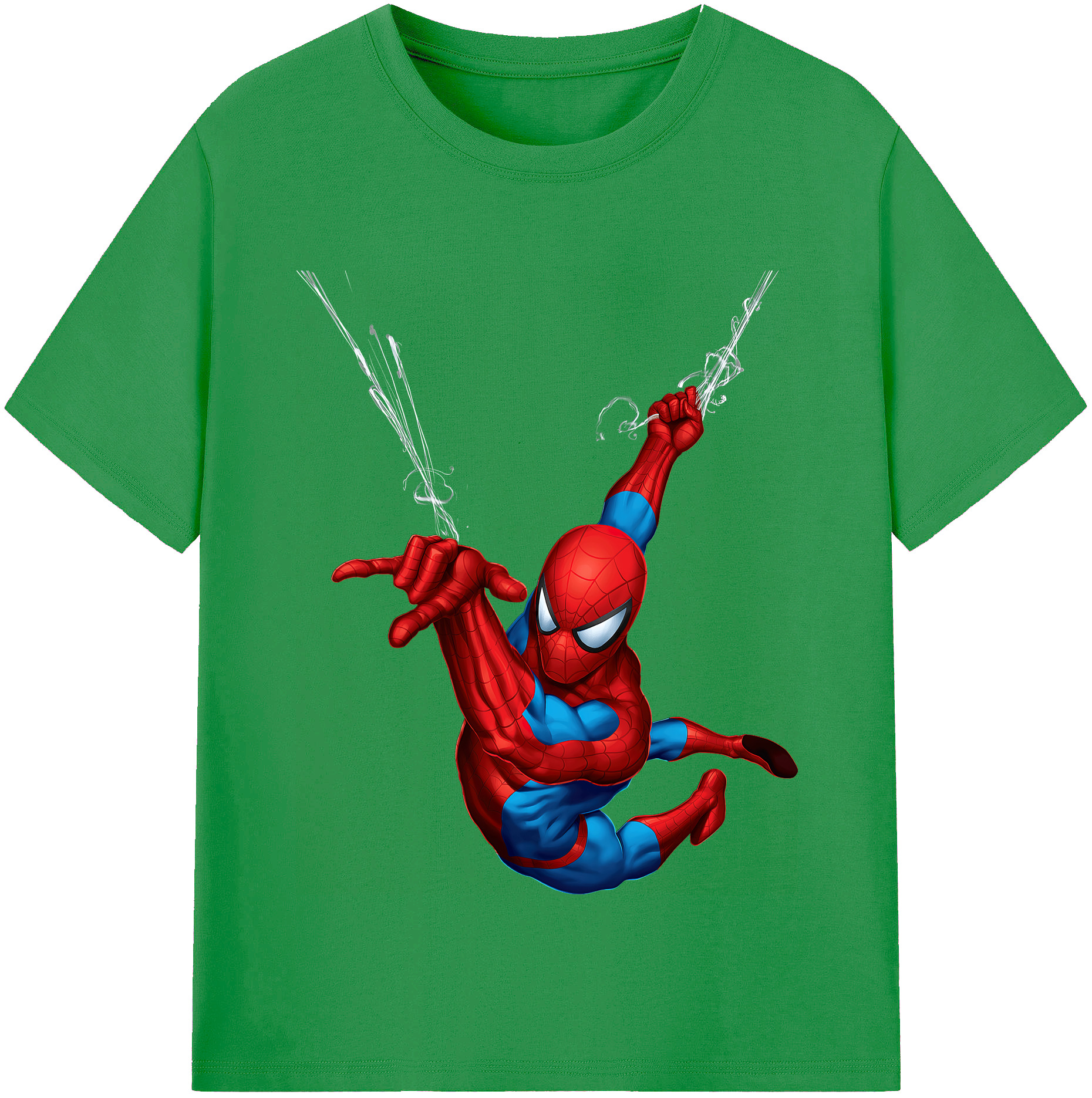 （画像用） Spider Man スパイダーマン レディースカジュアルプリントTシャツ（綿100％）