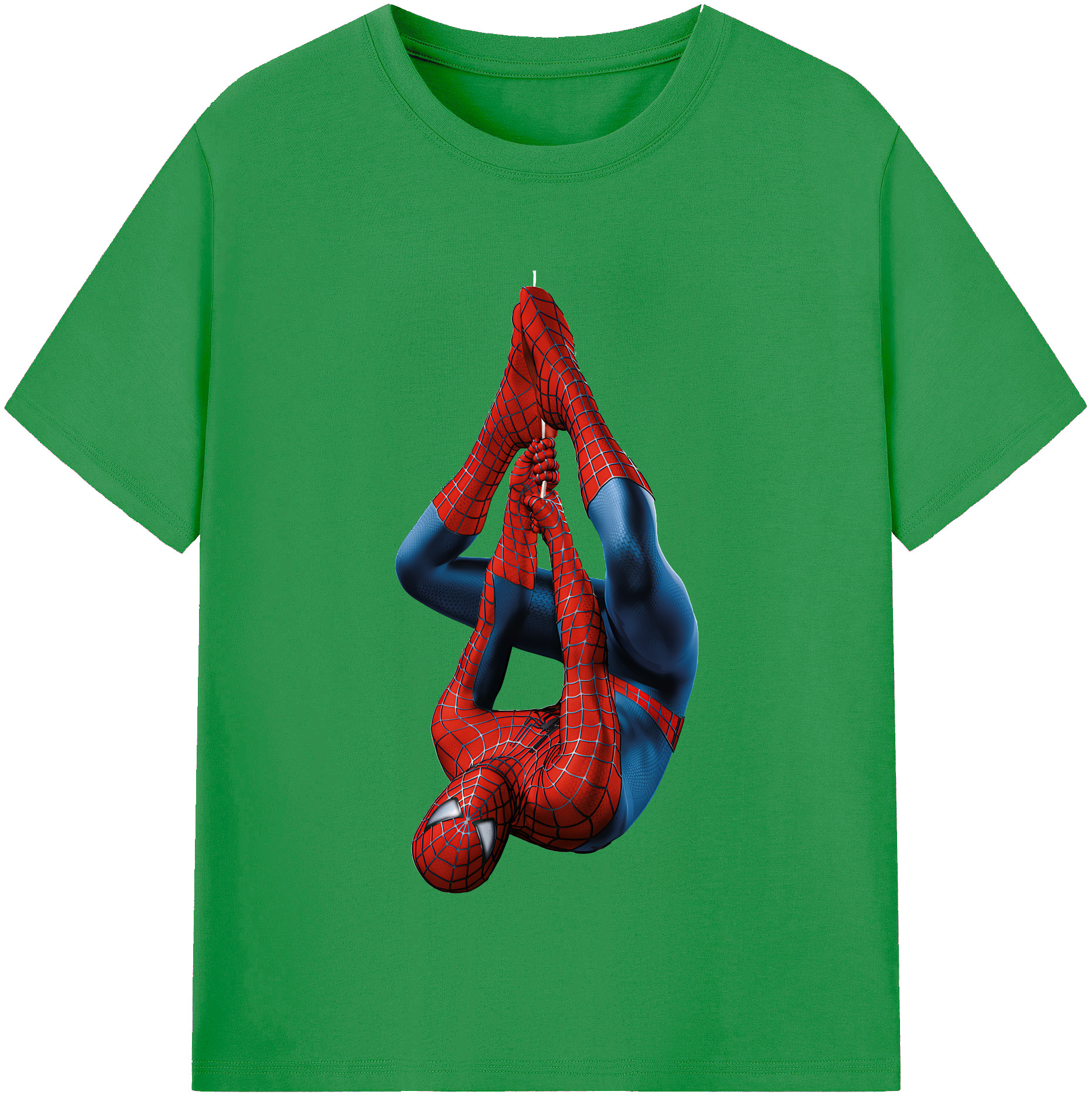 （画像用） Spider Man スパイダーマン レディースカジュアルプリントTシャツ（綿100％）