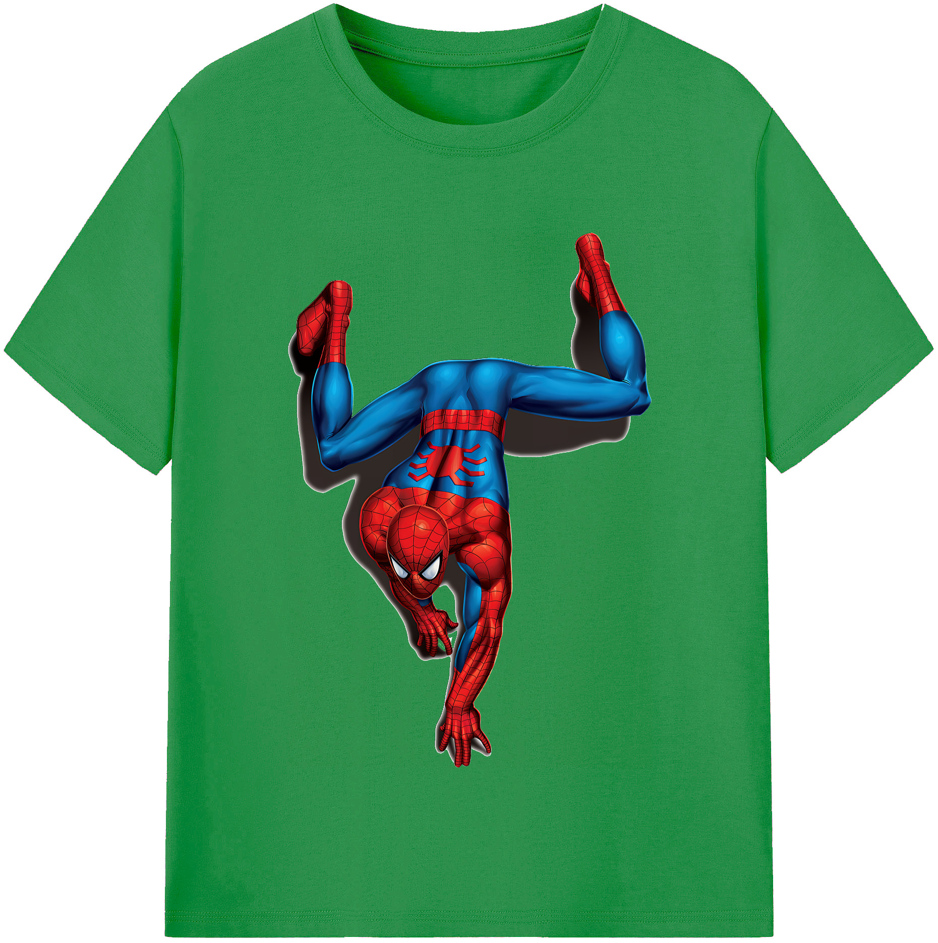 Spider Man スパイダーマン レディースカジュアルプリントTシャツ（綿100％）