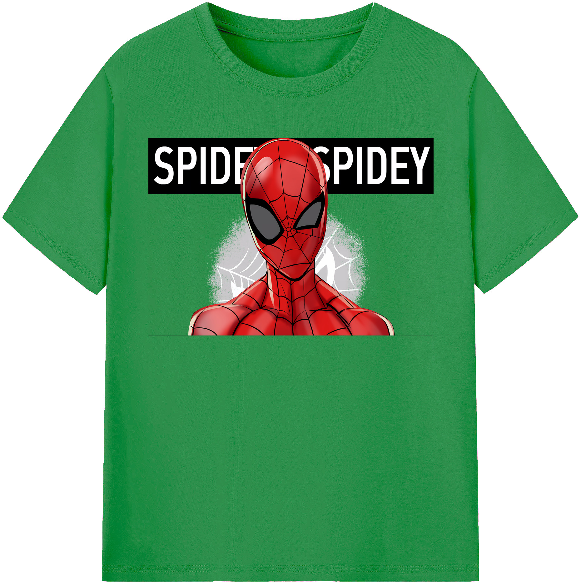 （画像用） Spider Man スパイダーマン レディースカジュアルプリントTシャツ（綿100％）