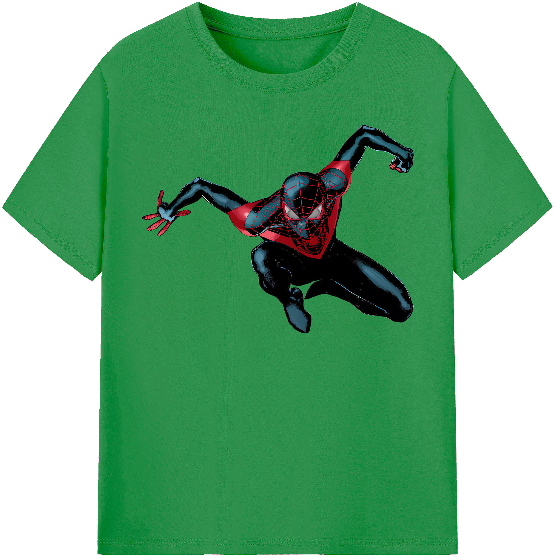 （画像用） Spider Man スパイダーマン レディースカジュアルプリントTシャツ（綿100％）