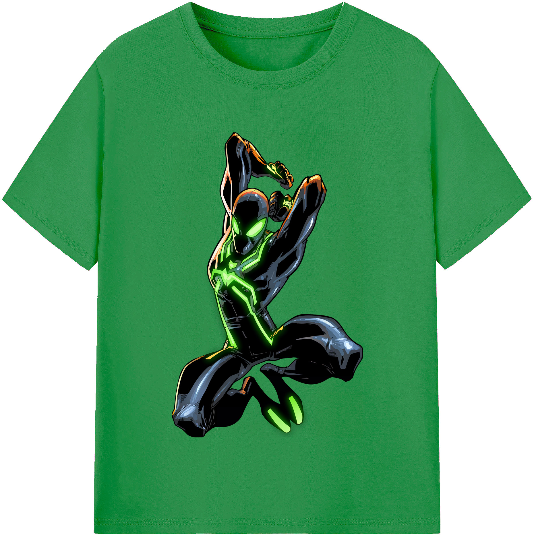 （画像用） Spider Man スパイダーマン レディースカジュアルプリントTシャツ（綿100％）