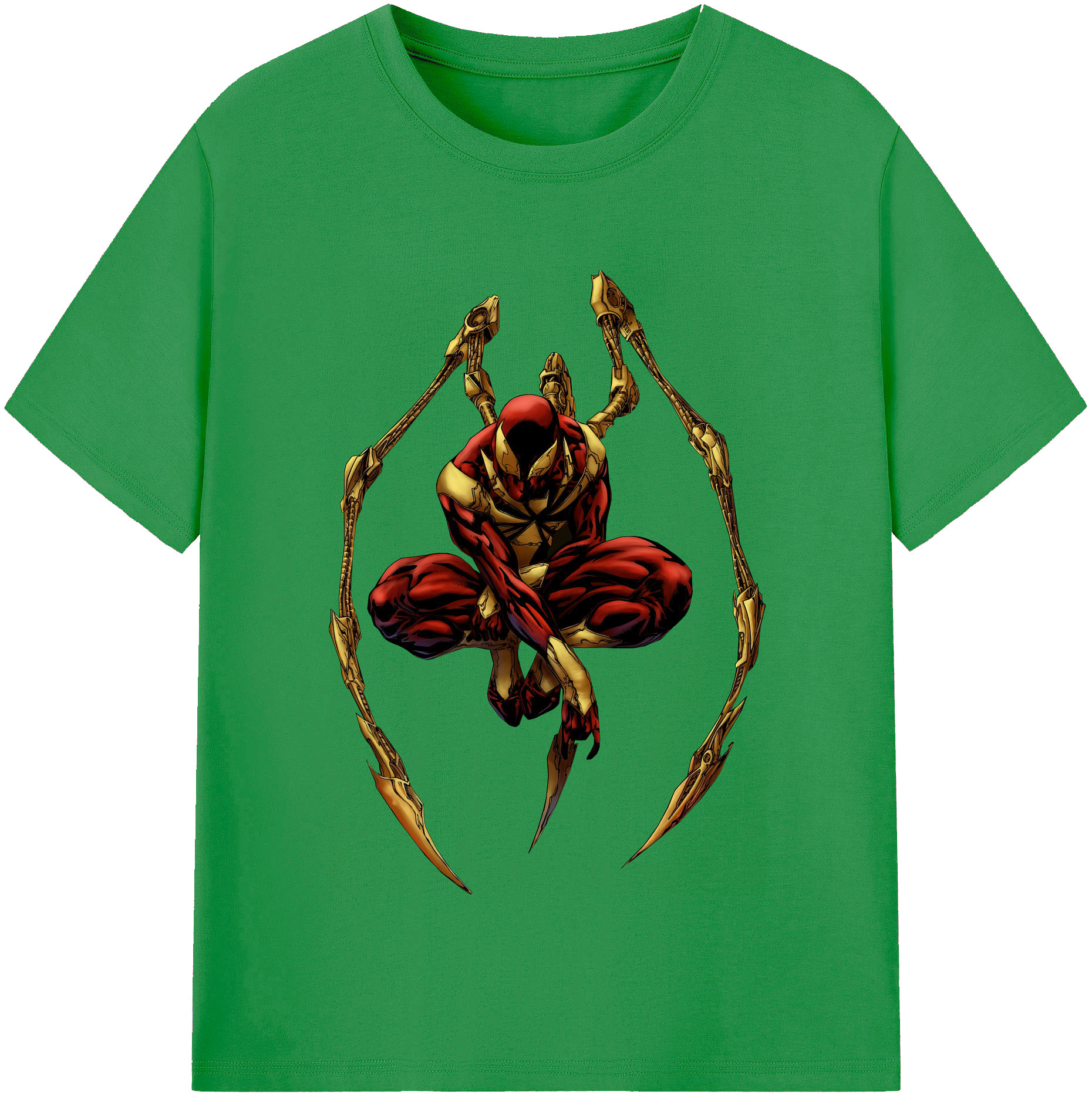 （画像用） Spider Man スパイダーマン レディースカジュアルプリントTシャツ（綿100％）