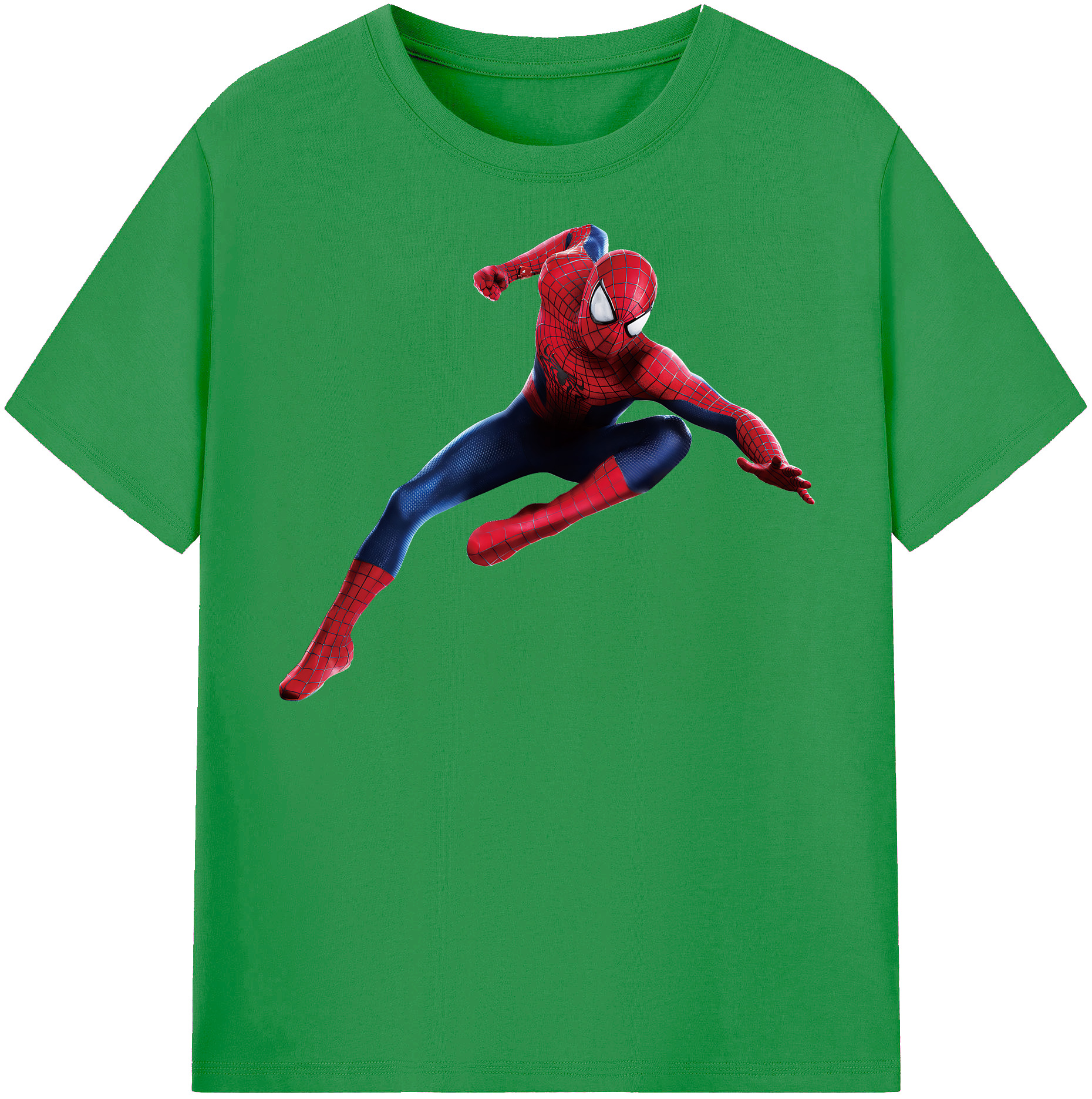（画像用） Spider Man スパイダーマン レディースカジュアルプリントTシャツ（綿100％）