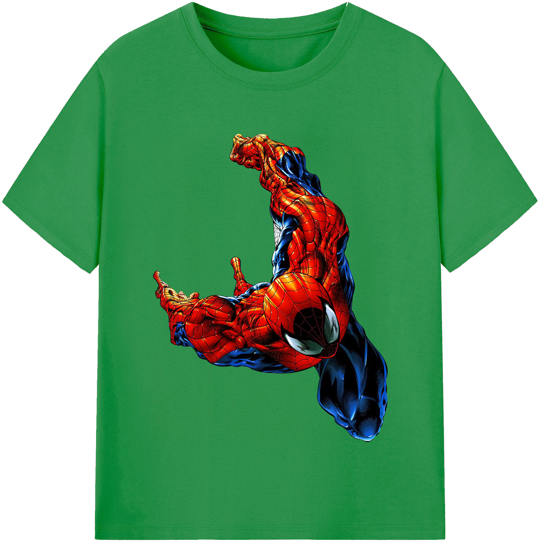 （画像用） Spider Man スパイダーマン レディースカジュアルプリントTシャツ（綿100％）