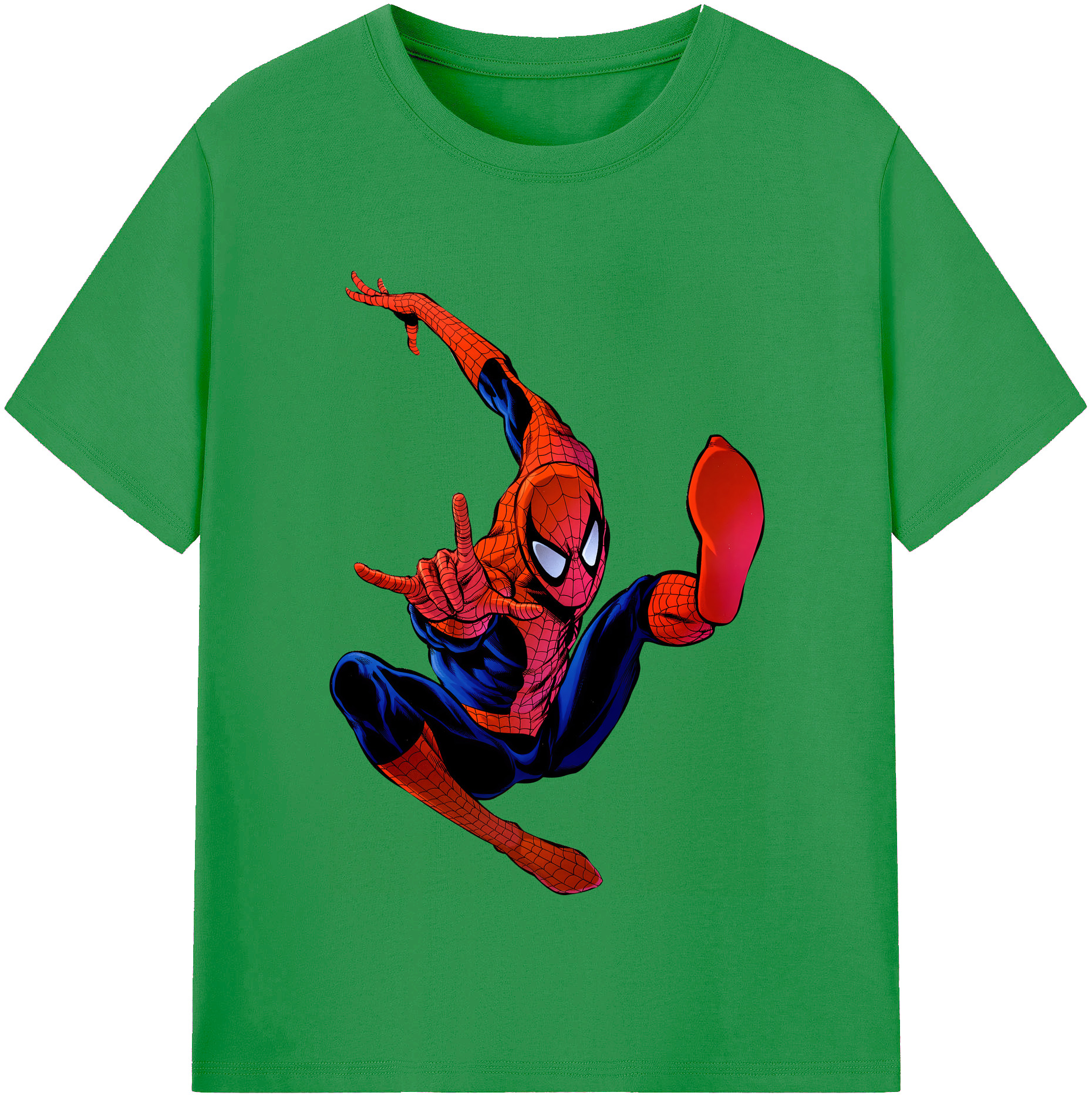 （画像用） Spider Man スパイダーマン レディースカジュアルプリントTシャツ（綿100％）