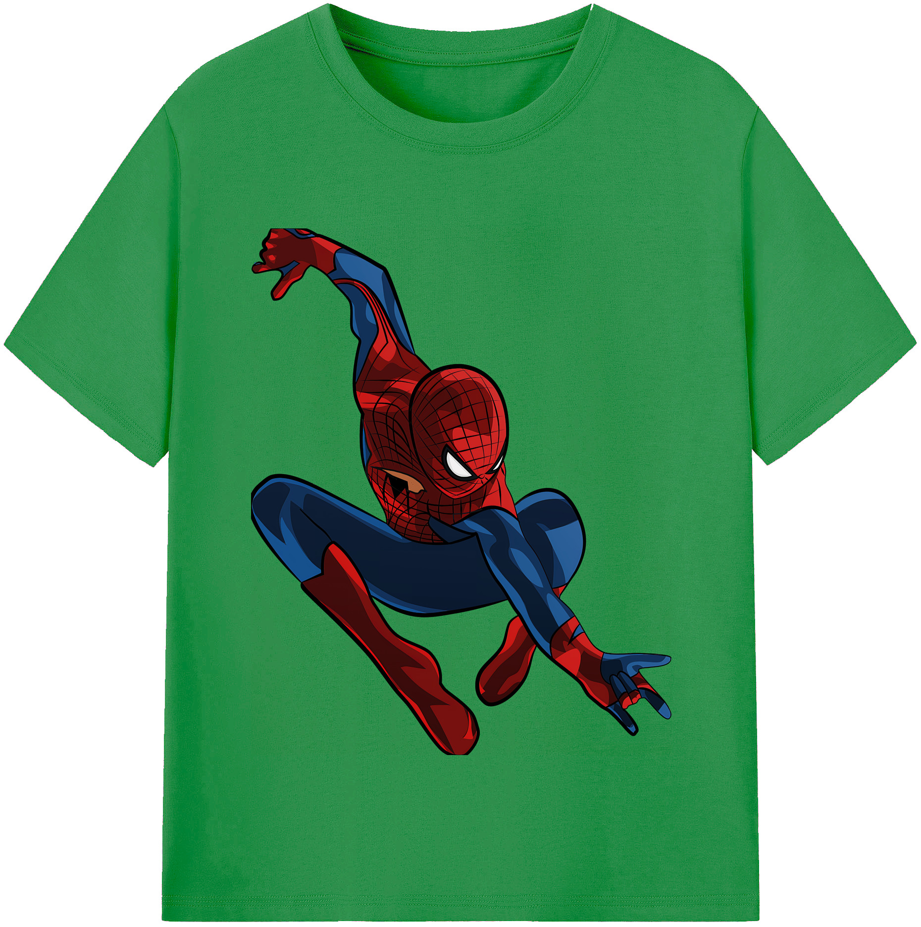 （画像用） Spider Man スパイダーマン レディースカジュアルプリントTシャツ（綿100％）