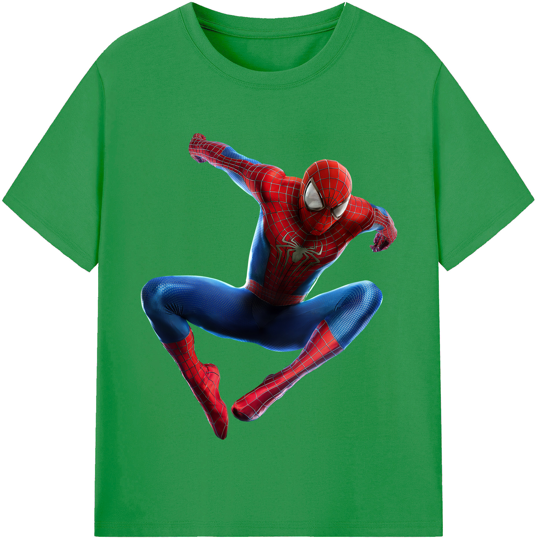 （画像用） Spider Man スパイダーマン レディースカジュアルプリントTシャツ（綿100％）