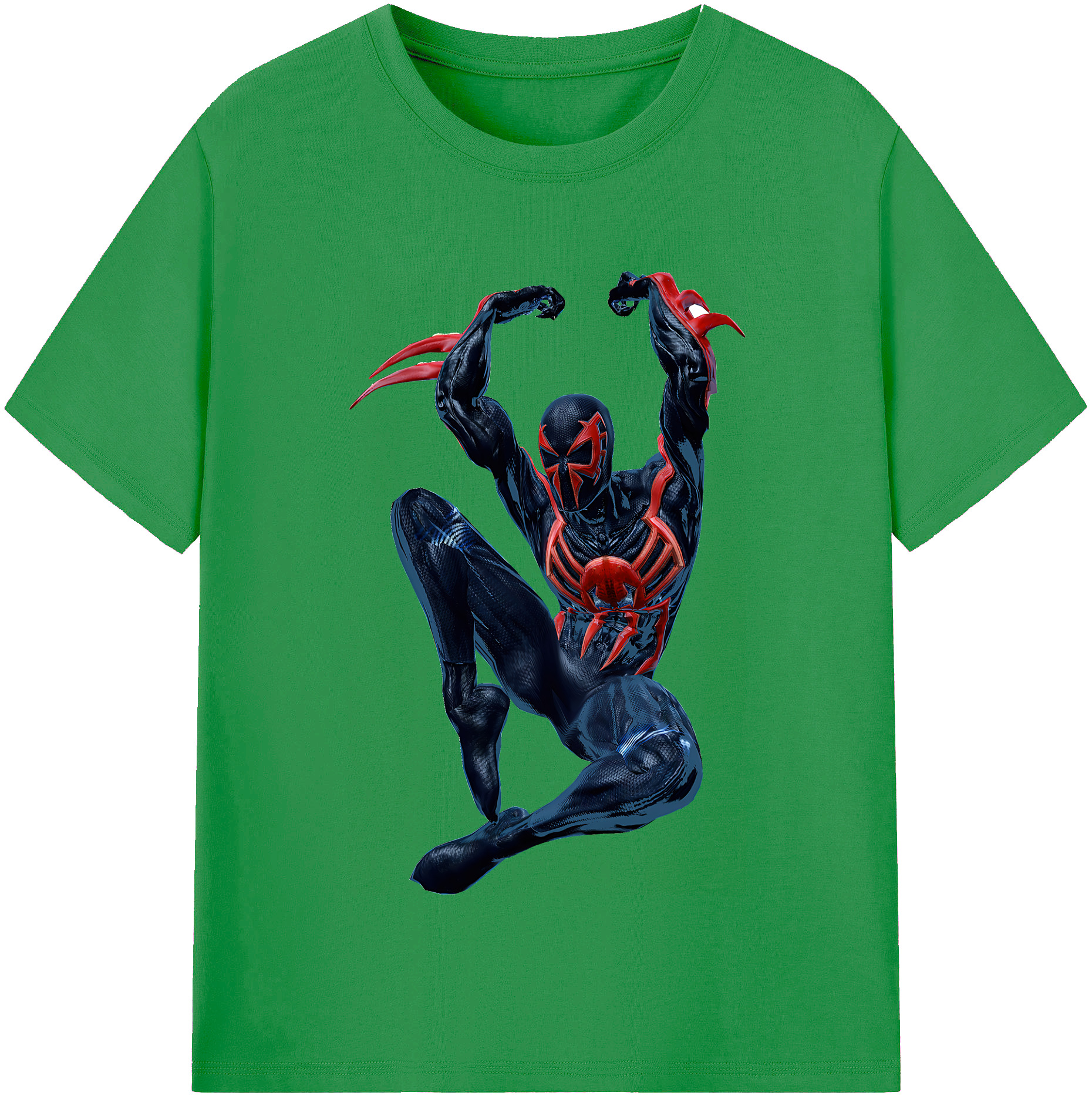 （画像用） Spider Man スパイダーマン レディースカジュアルプリントTシャツ（綿100％）