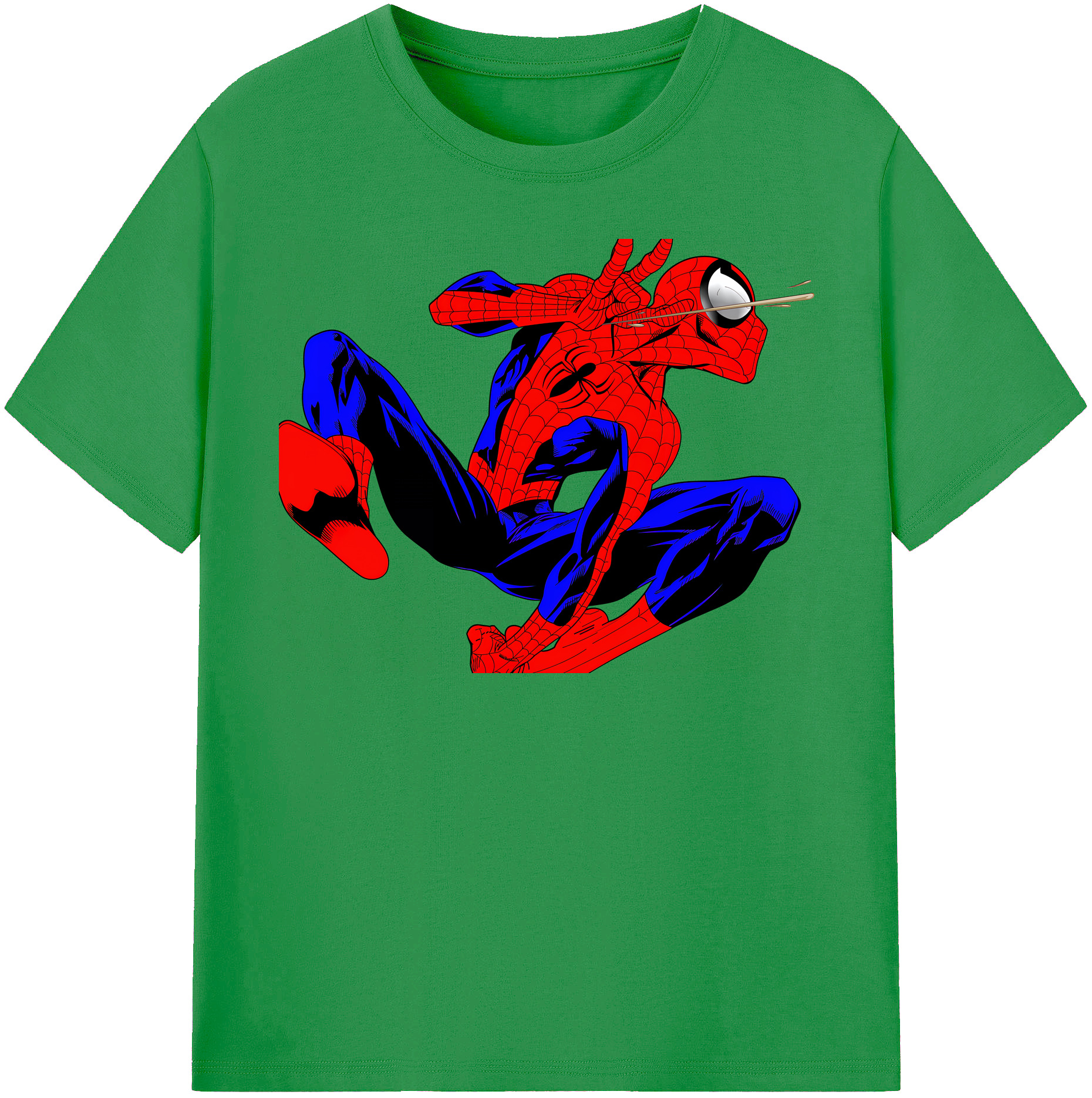 （画像用） Spider Man スパイダーマン レディースカジュアルプリントTシャツ（綿100％）