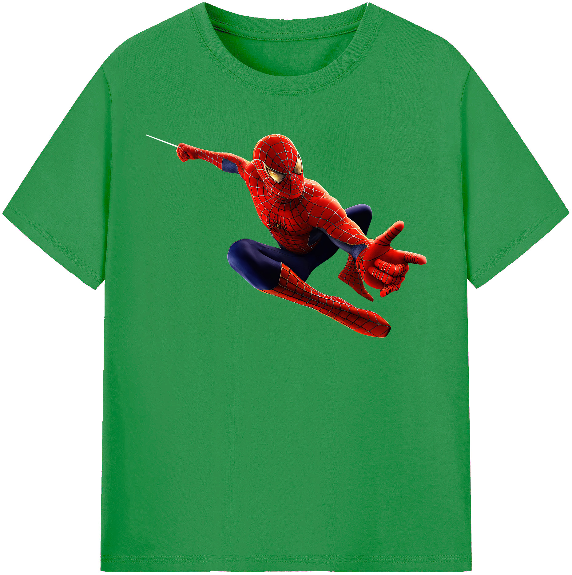 （画像用） Spider Man スパイダーマン レディースカジュアルプリントTシャツ（綿100％）
