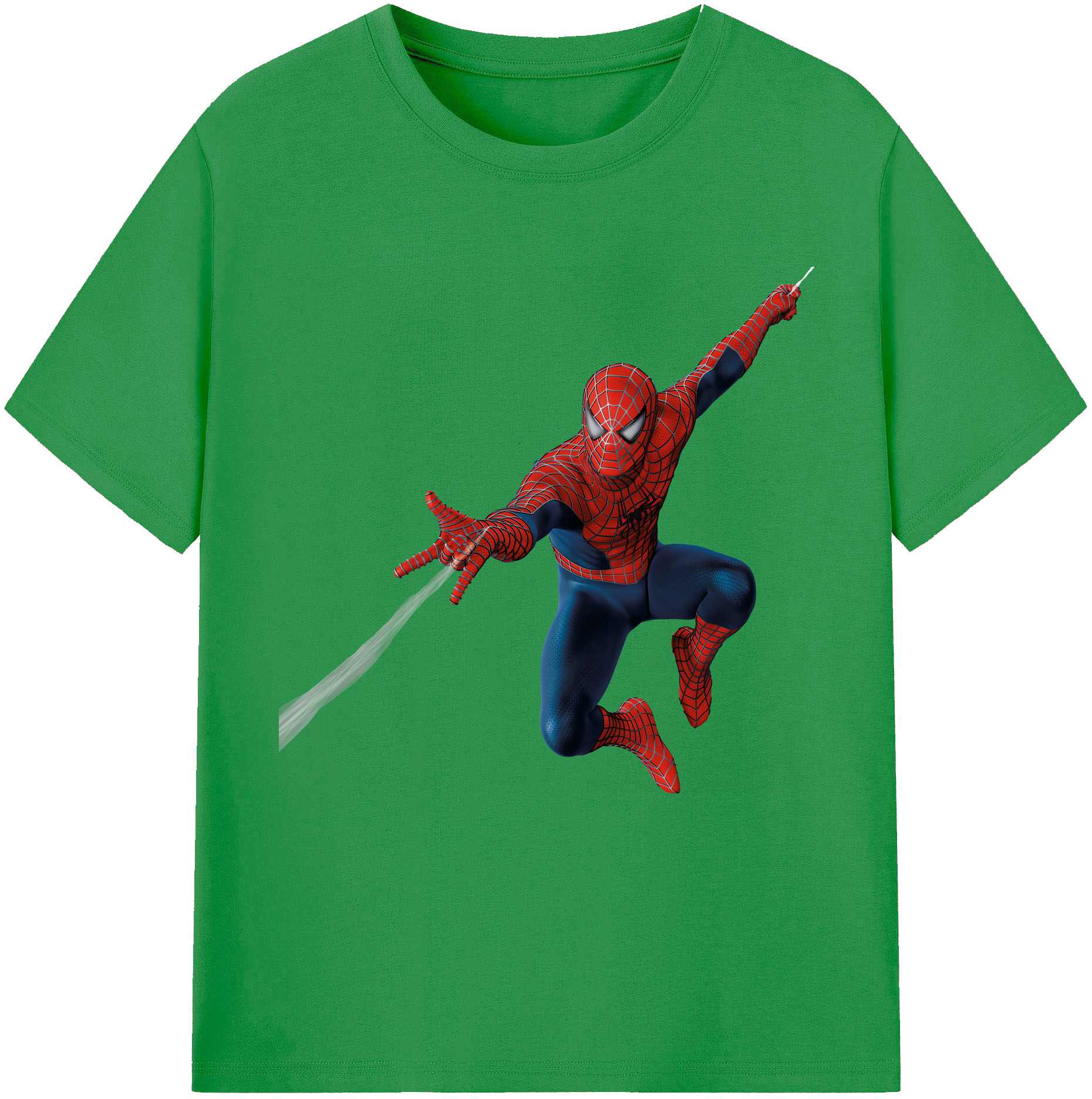（画像用） Spider Man スパイダーマン レディースカジュアルプリントTシャツ（綿100％）