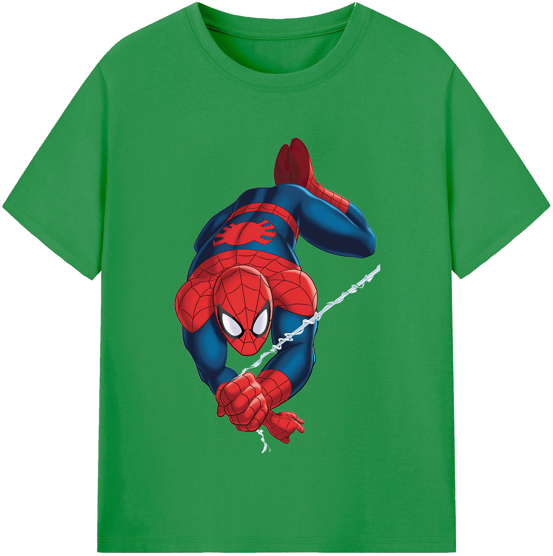 （画像用） Spider Man スパイダーマン レディースカジュアルプリントTシャツ（綿100％）
