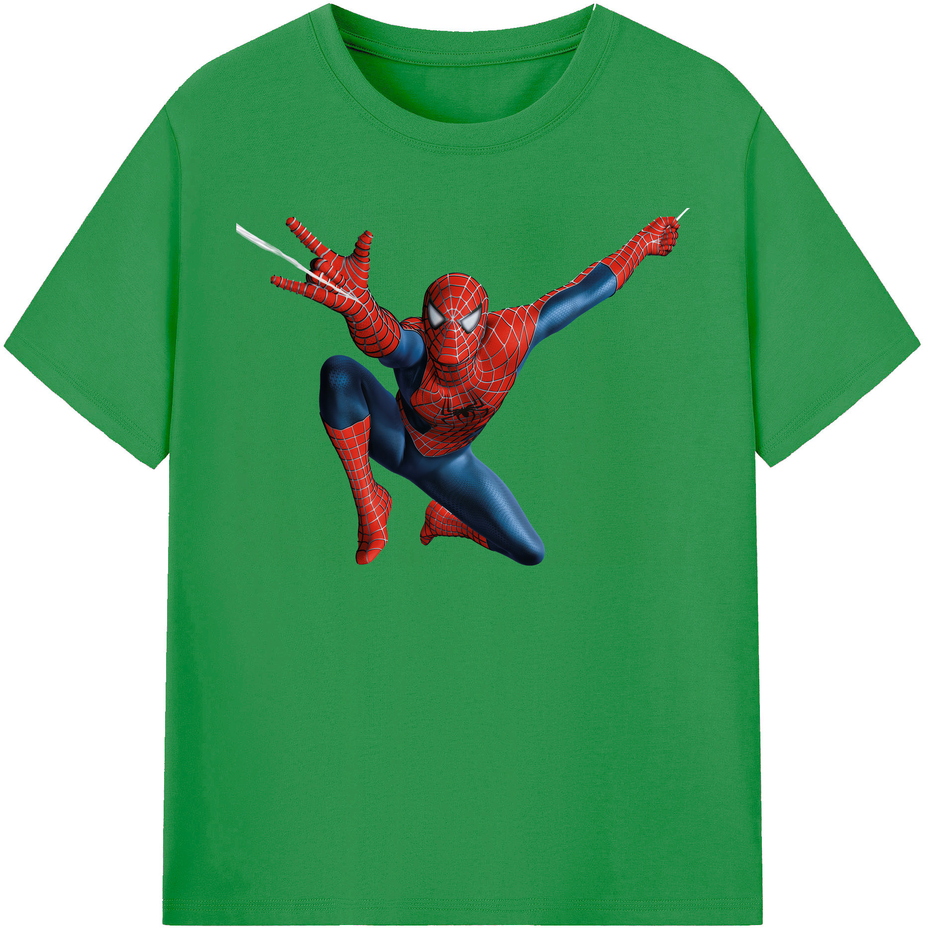 （画像用） Spider Man スパイダーマン レディースカジュアルプリントTシャツ（綿100％）