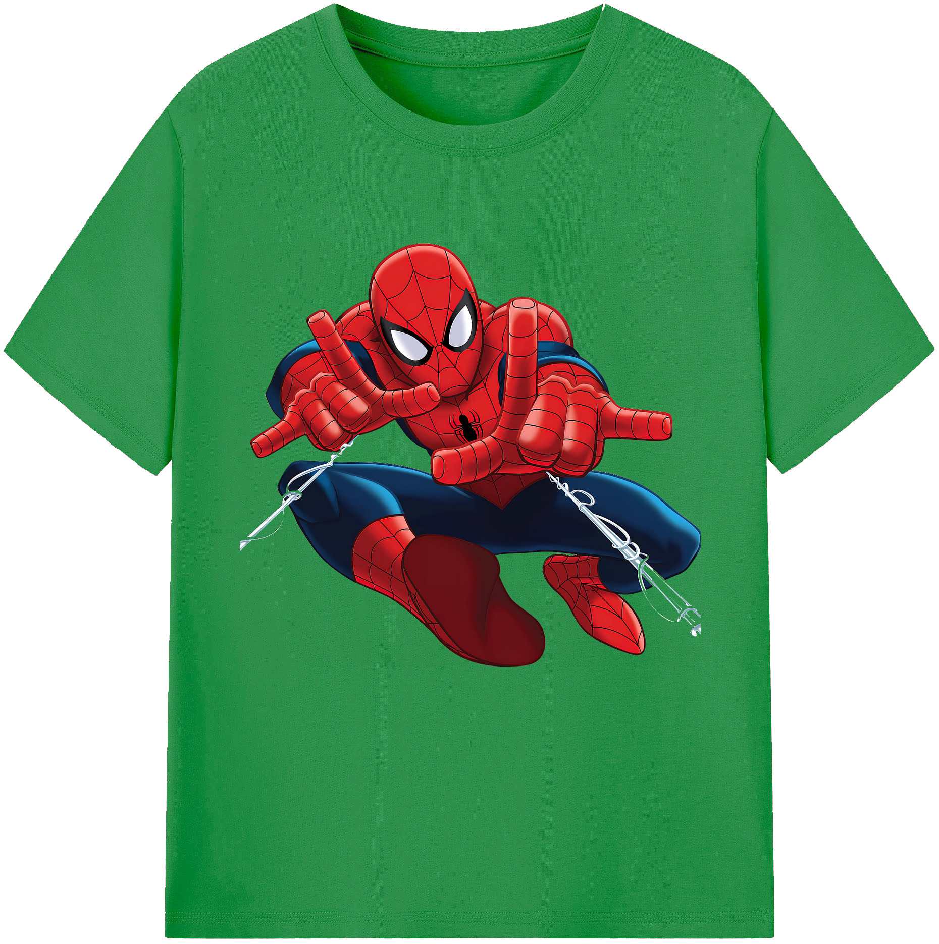 （画像用） Spider Man スパイダーマン レディースカジュアルプリントTシャツ（綿100％）