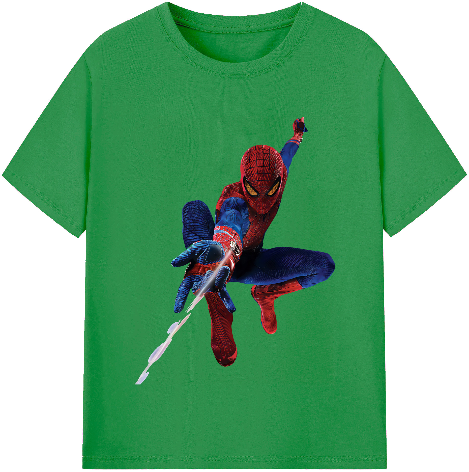 （画像用） Spider Man スパイダーマン レディースカジュアルプリントTシャツ（綿100％）