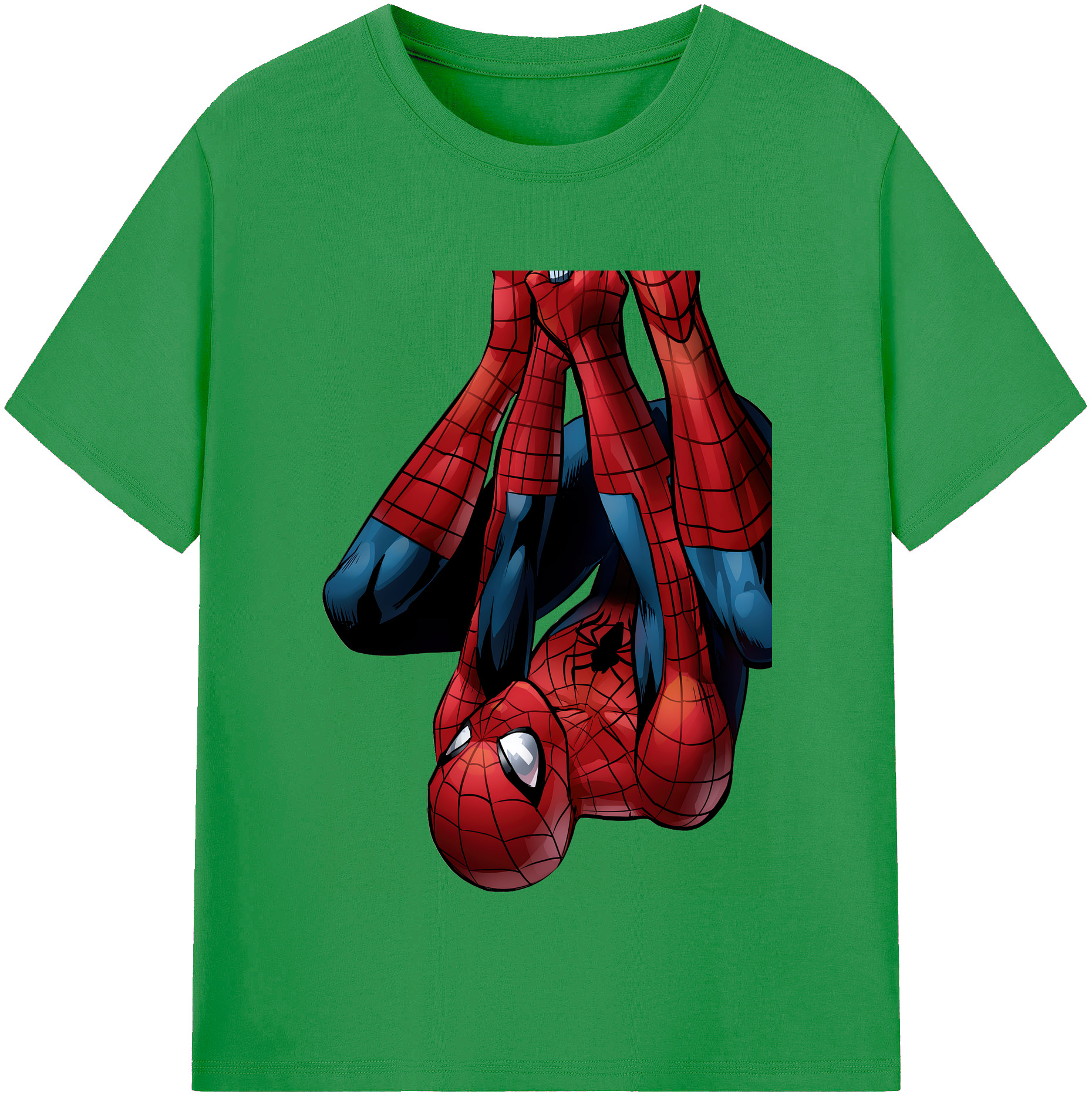 （画像用） Spider Man スパイダーマン レディースカジュアルプリントTシャツ（綿100％）