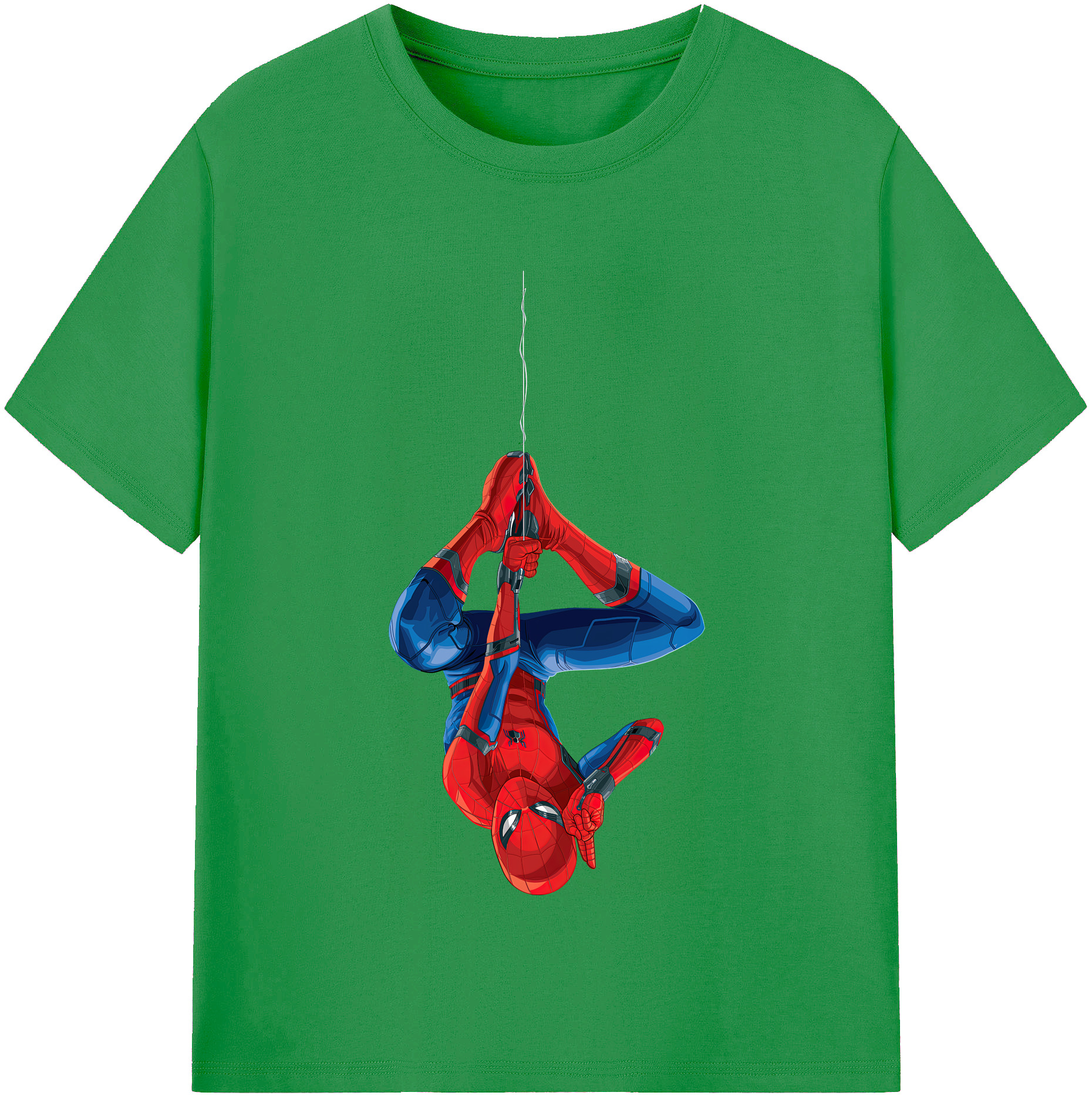（画像用） Spider Man スパイダーマン レディースカジュアルプリントTシャツ（綿100％）