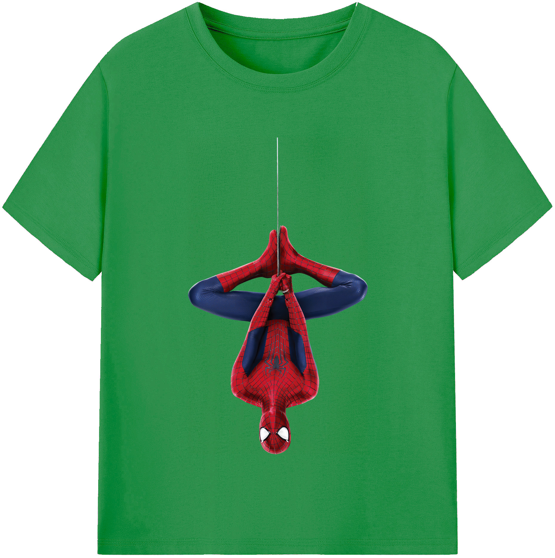 （画像用） Spider Man スパイダーマン レディースカジュアルプリントTシャツ（綿100％）
