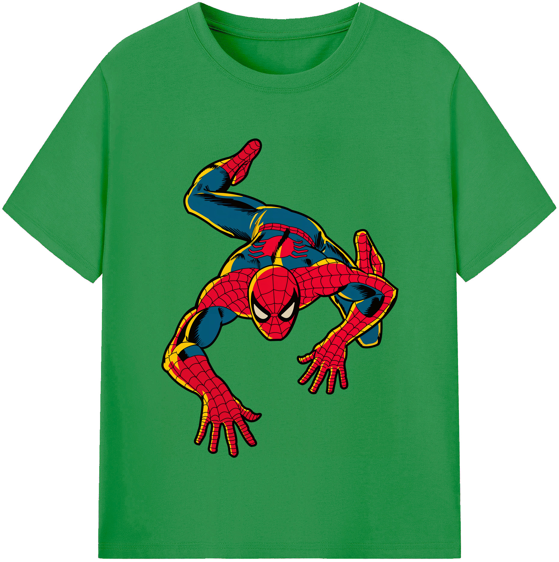 （画像用） Spider Man スパイダーマン レディースカジュアルプリントTシャツ（綿100％）