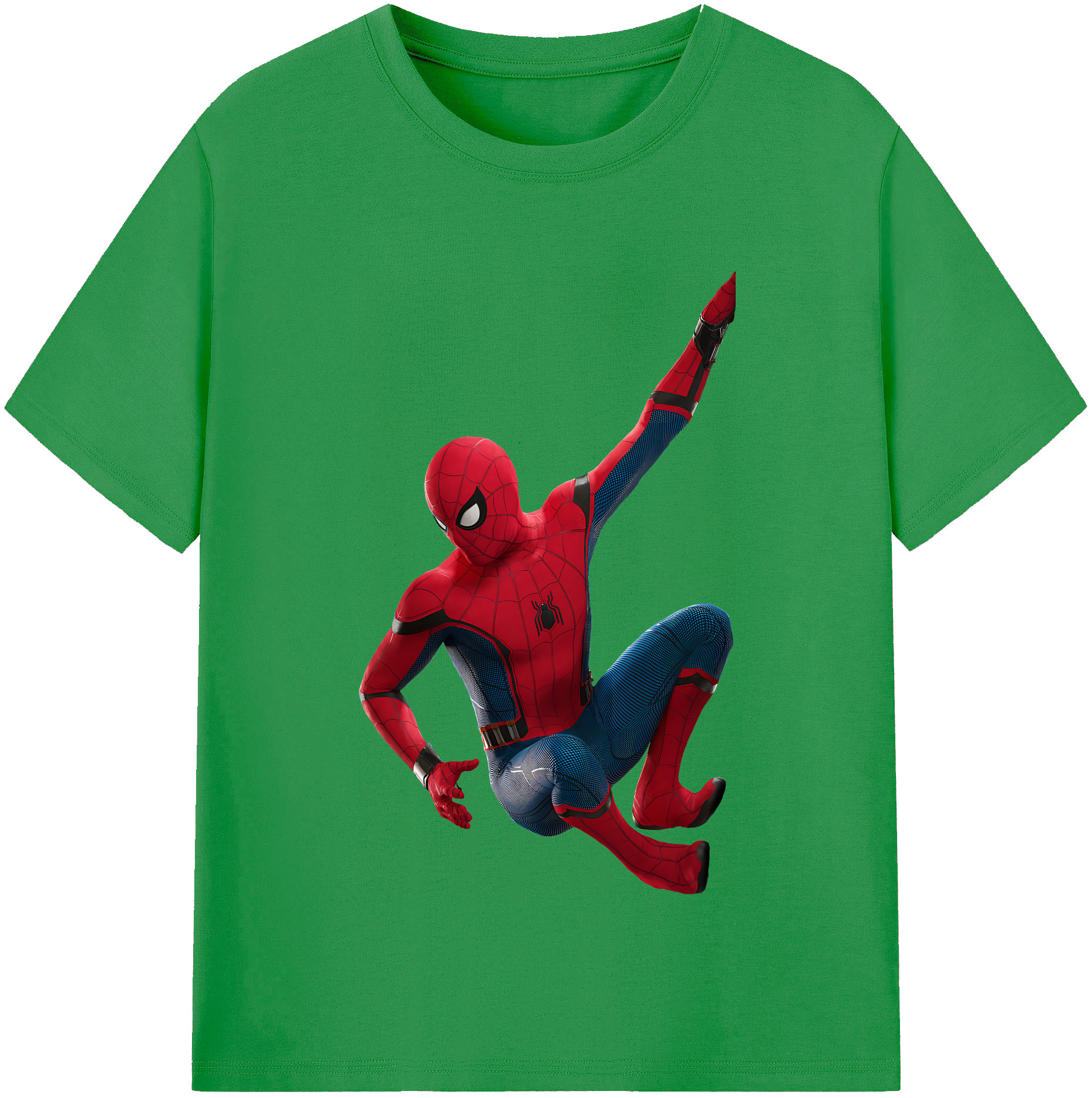 （画像用） Spider Man スパイダーマン レディースカジュアルプリントTシャツ（綿100％）