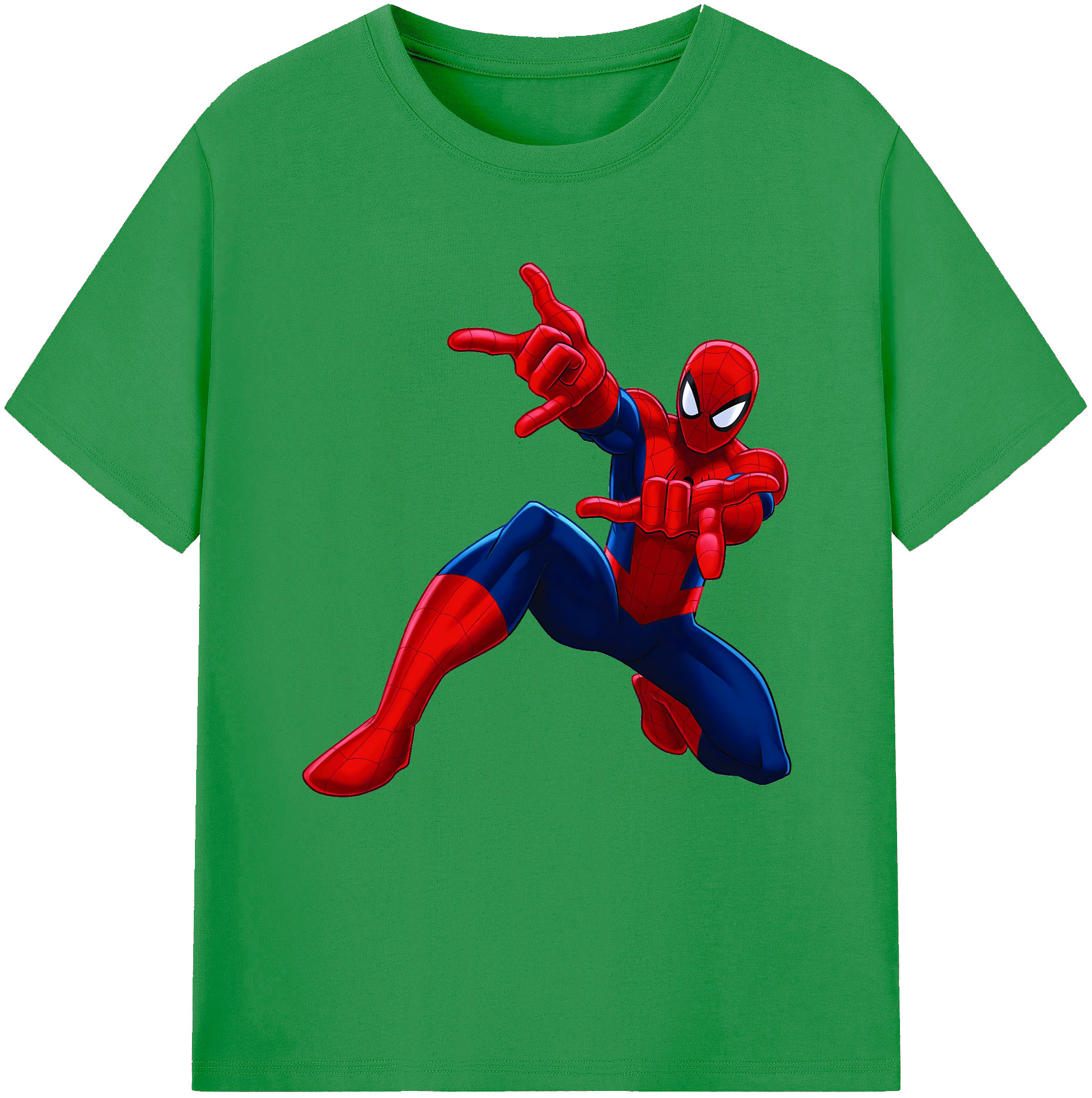 （画像用） Spider Man スパイダーマン レディースカジュアルプリントTシャツ（綿100％）