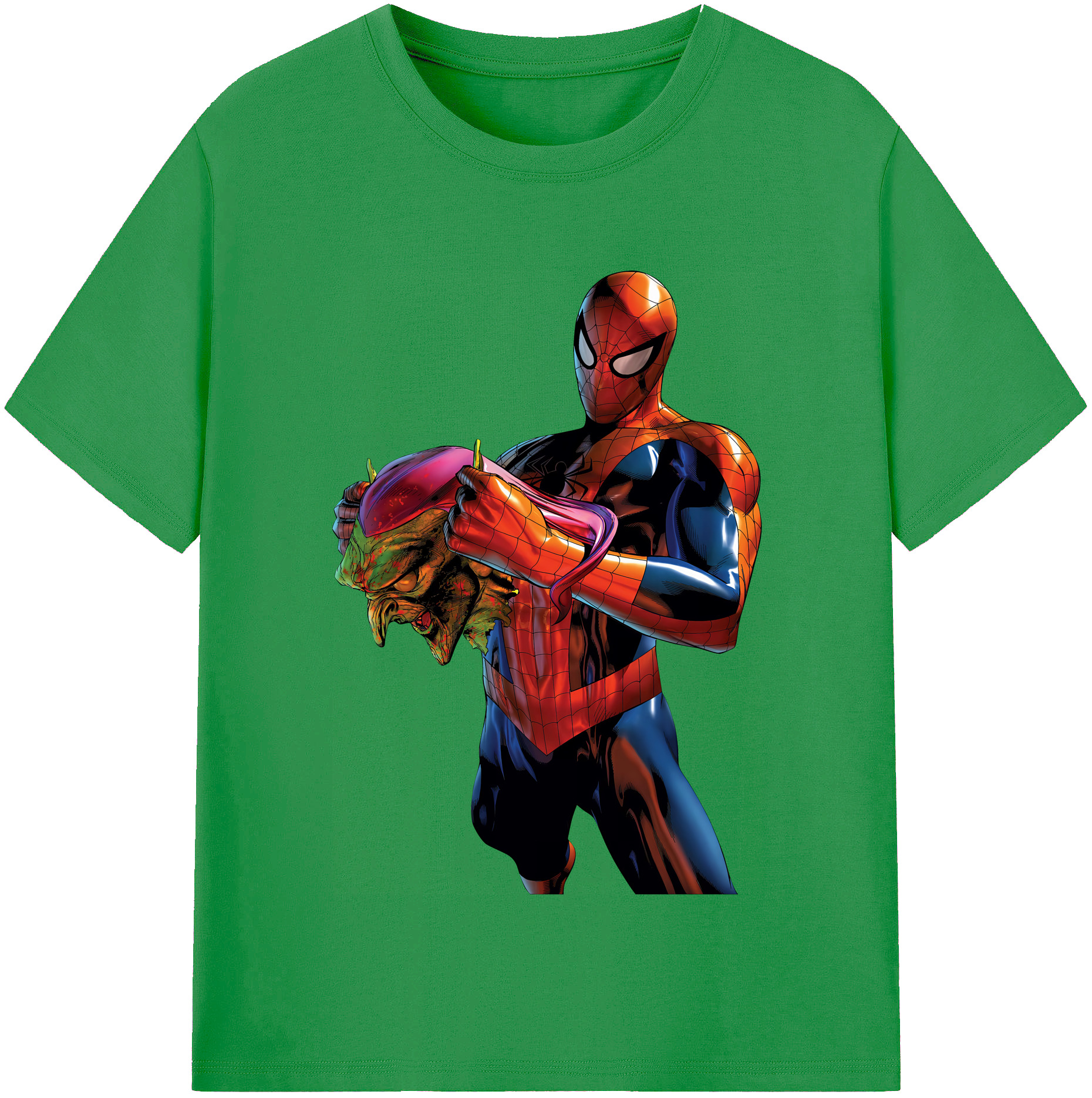 （画像用） Spider Man スパイダーマン レディースカジュアルプリントTシャツ（綿100％）