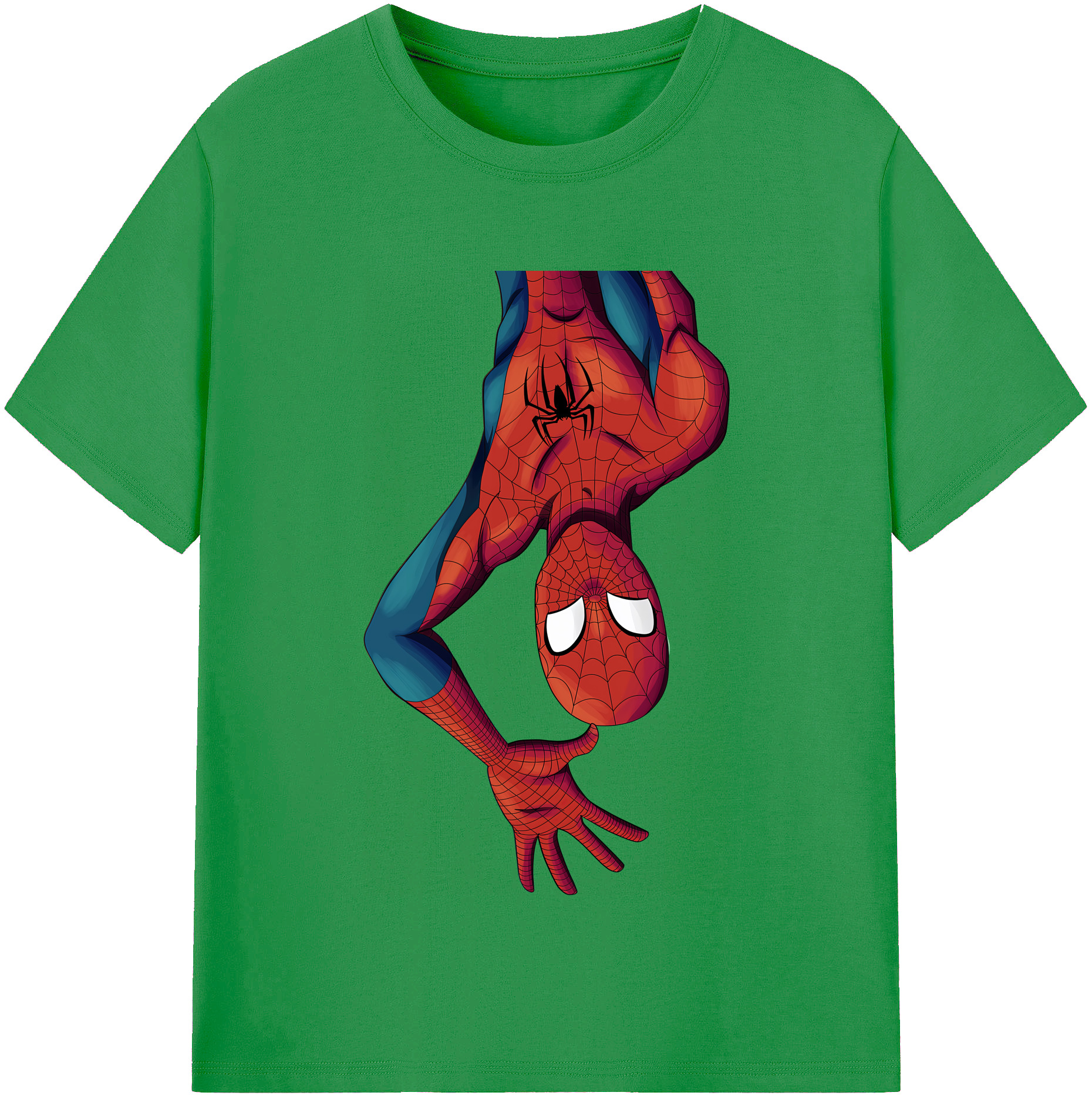 （画像用） Spider Man スパイダーマン レディースカジュアルプリントTシャツ（綿100％）