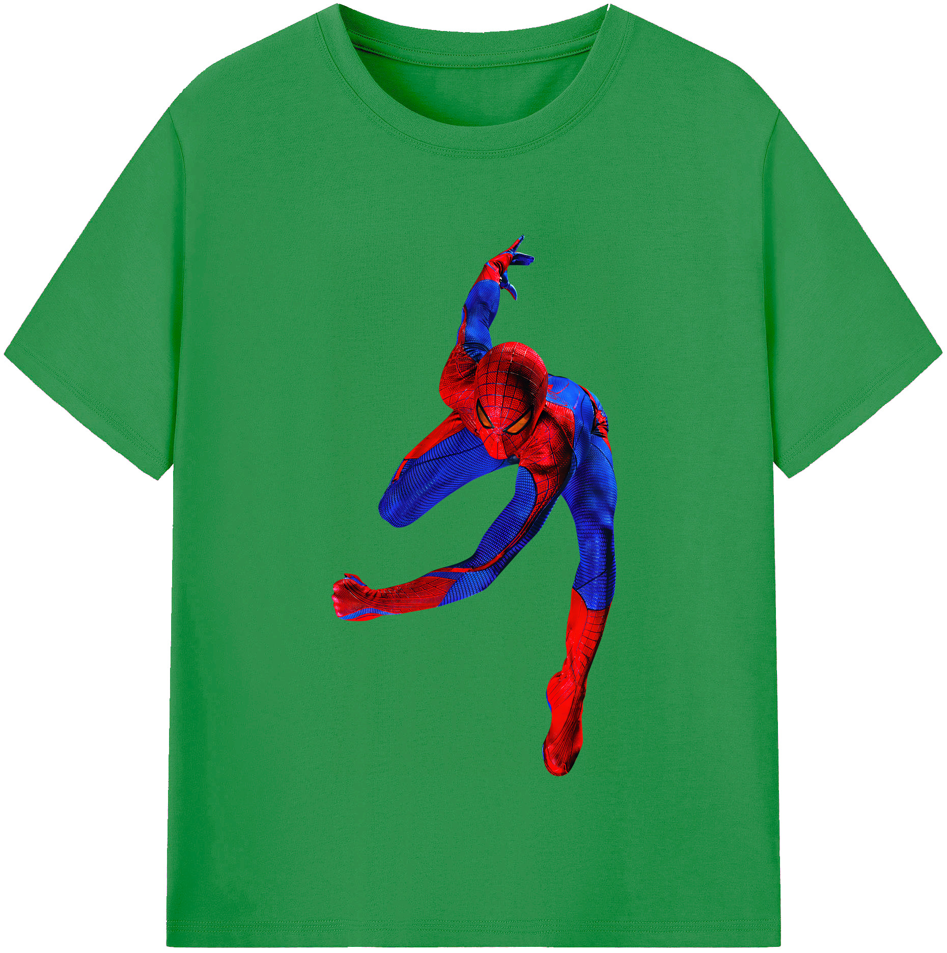 （画像用） Spider Man スパイダーマン レディースカジュアルプリントTシャツ（綿100％）