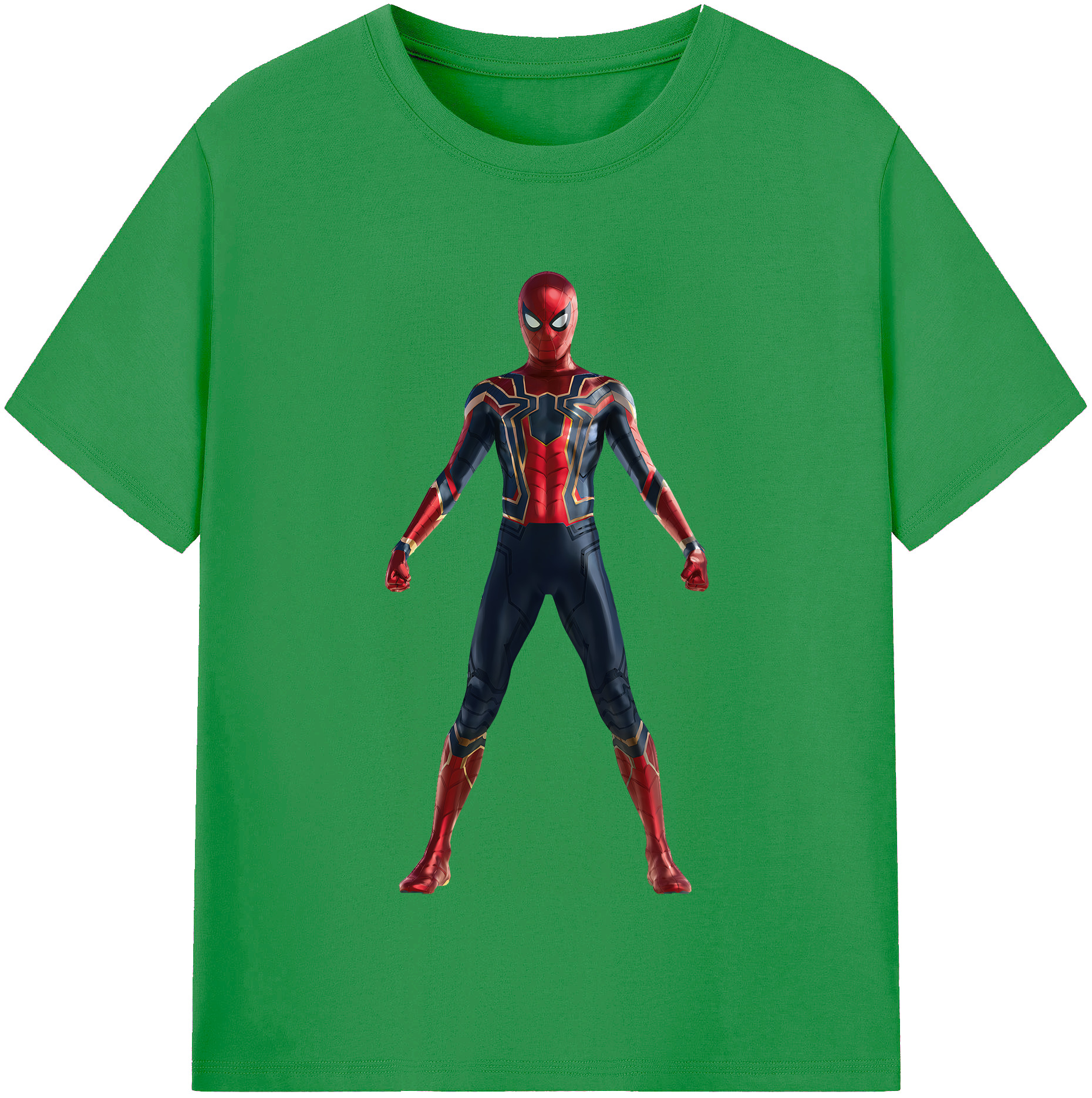 （画像用） Spider Man スパイダーマン レディースカジュアルプリントTシャツ（綿100％）