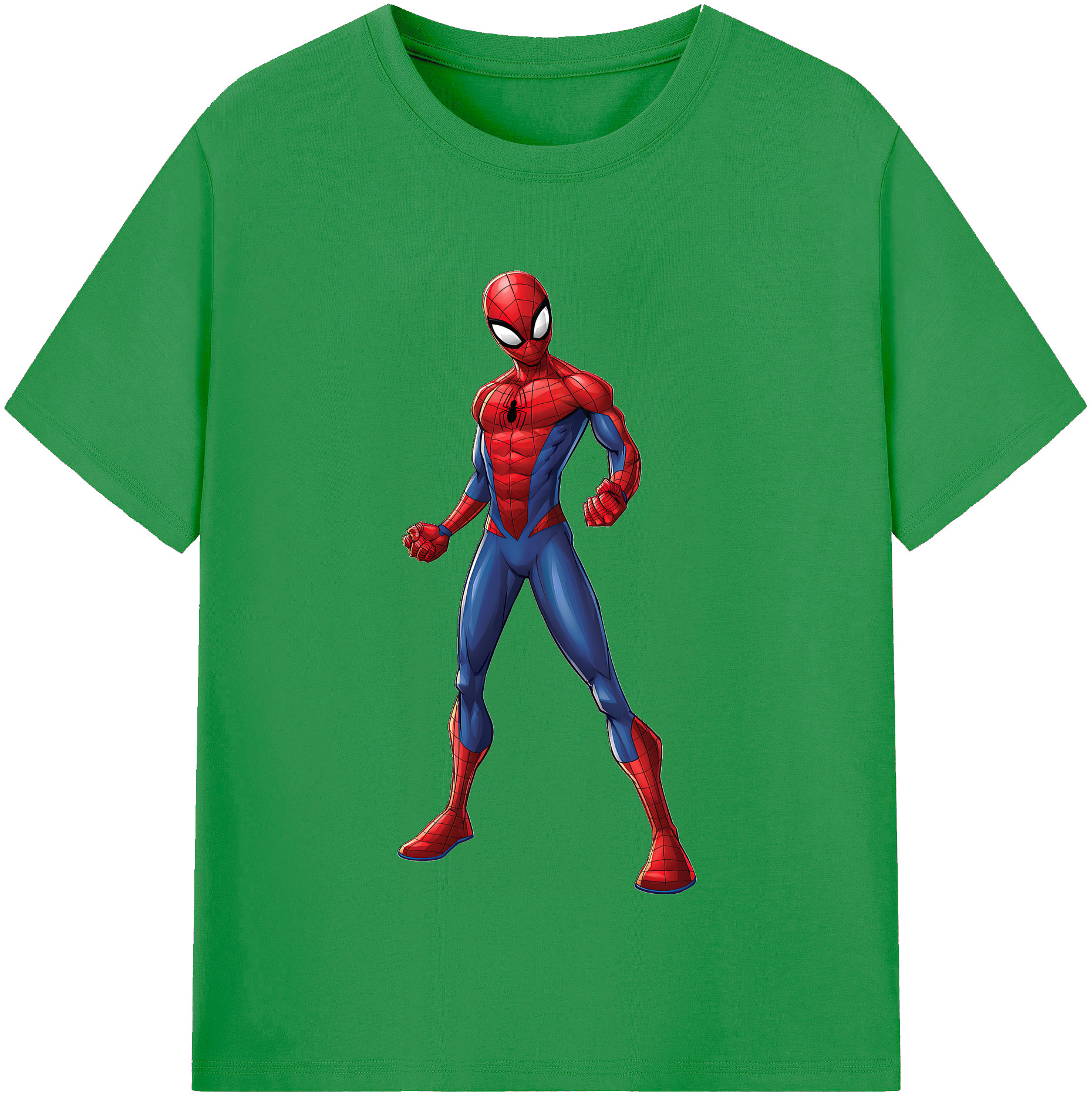 （画像用） Spider Man スパイダーマン レディースカジュアルプリントTシャツ（綿100％）