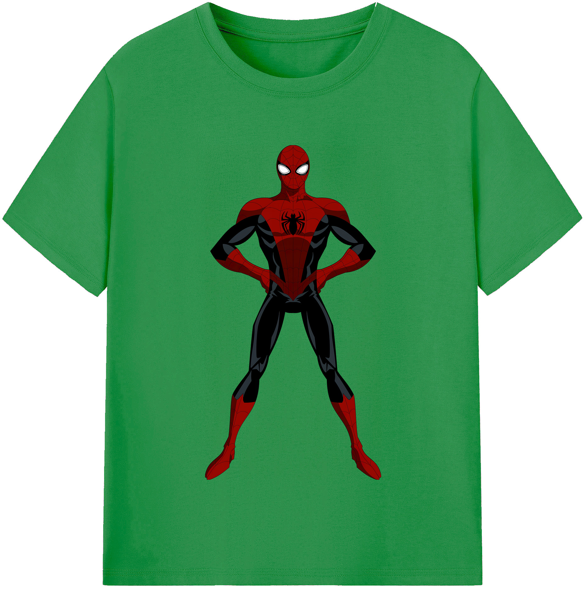 Spider Man スパイダーマン レディースカジュアルプリントTシャツ（綿100％）