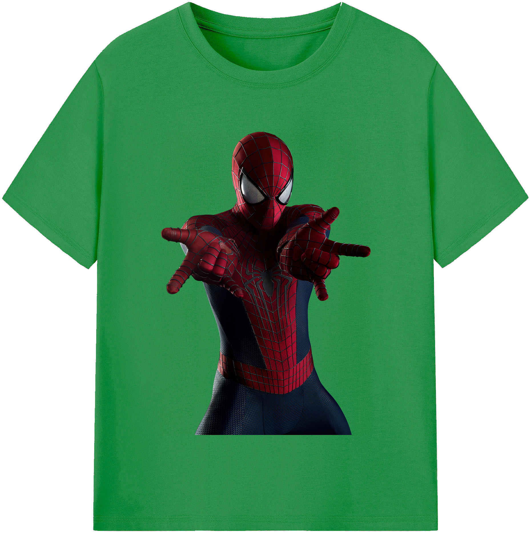 （画像用） Spider Man スパイダーマン レディースカジュアルプリントTシャツ（綿100％）