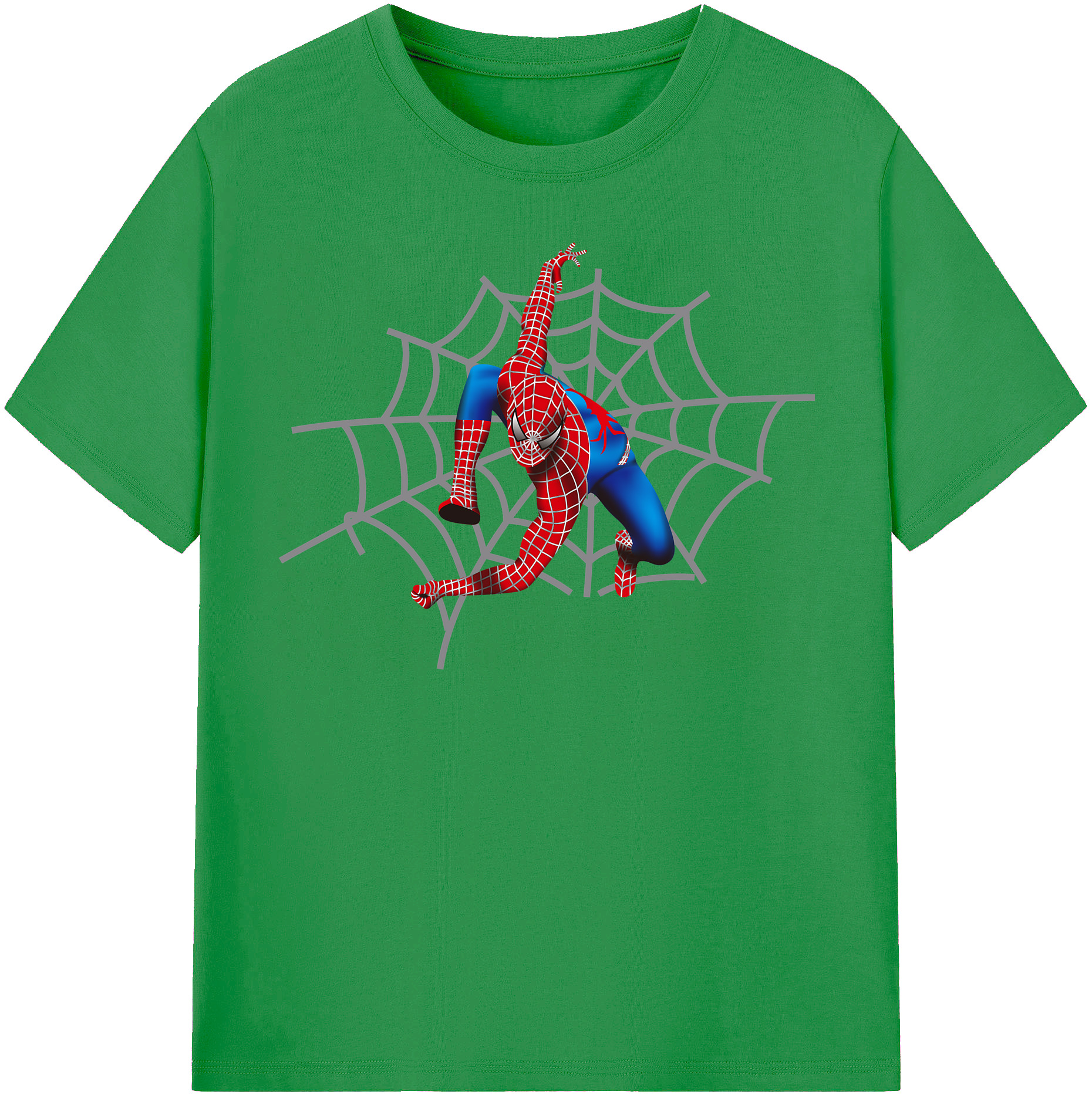 （画像用） Spider Man スパイダーマン レディースカジュアルプリントTシャツ（綿100％）