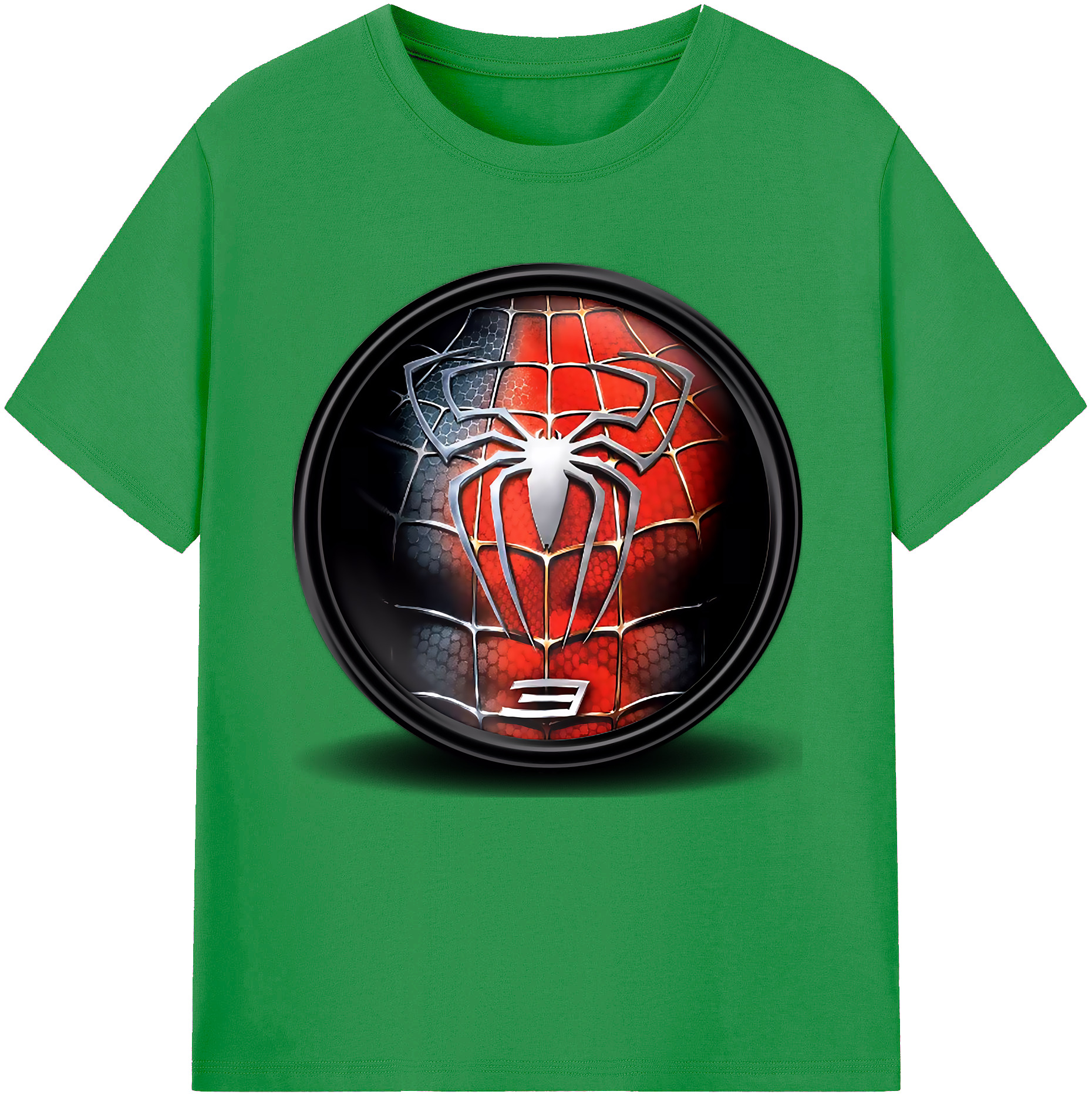 （画像用） Spider Man スパイダーマン レディースカジュアルプリントTシャツ（綿100％）