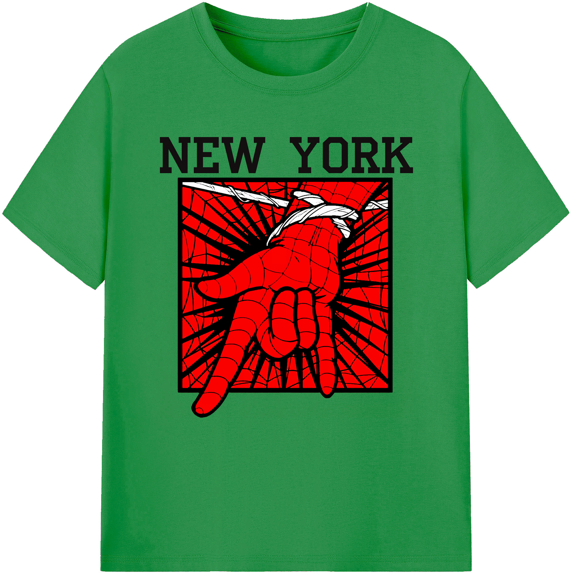 （画像用） Spider Man スパイダーマン レディースカジュアルプリントTシャツ（綿100％）