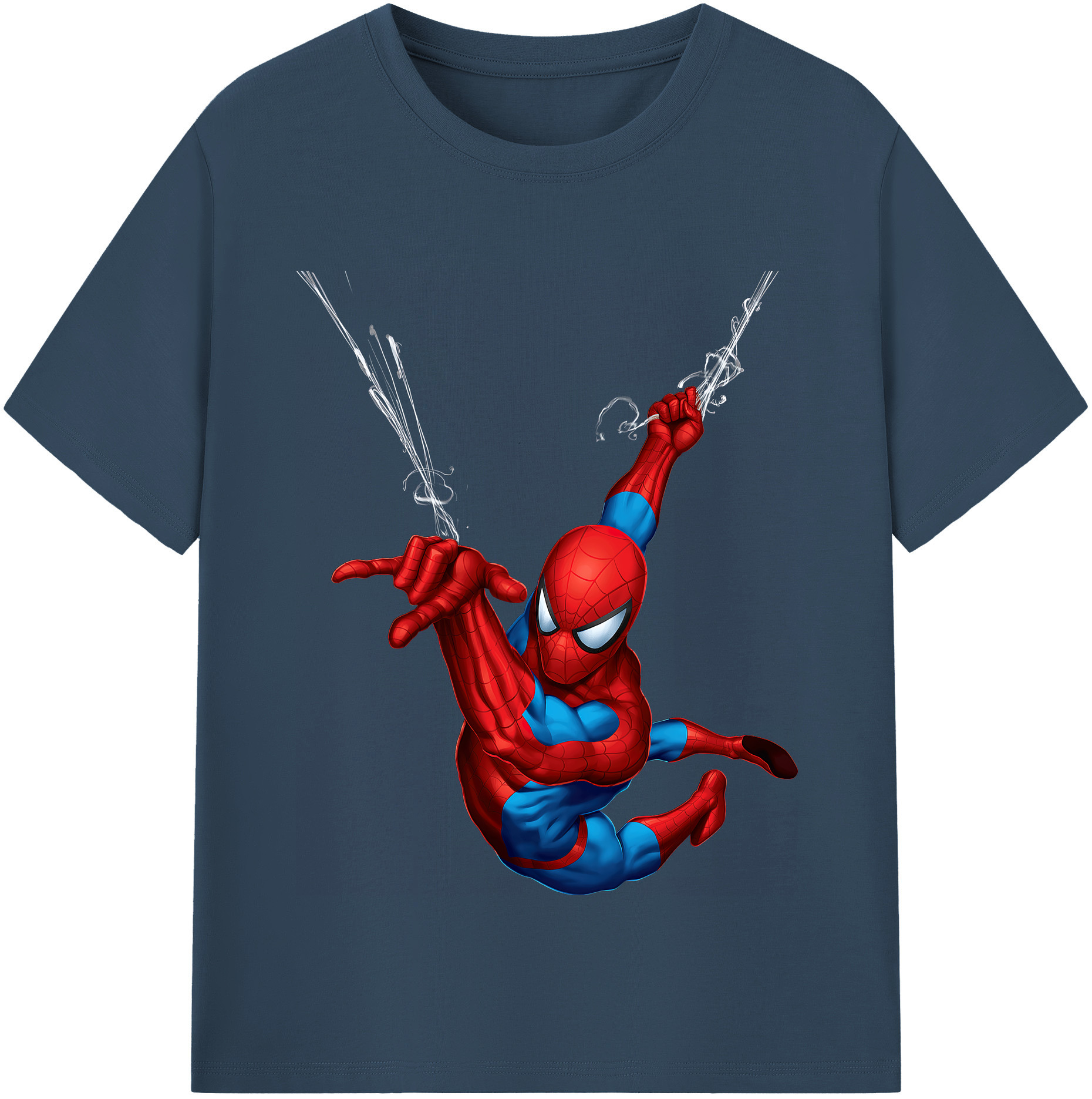 （画像用） Spider Man スパイダーマン レディースカジュアルプリントTシャツ（綿100％）