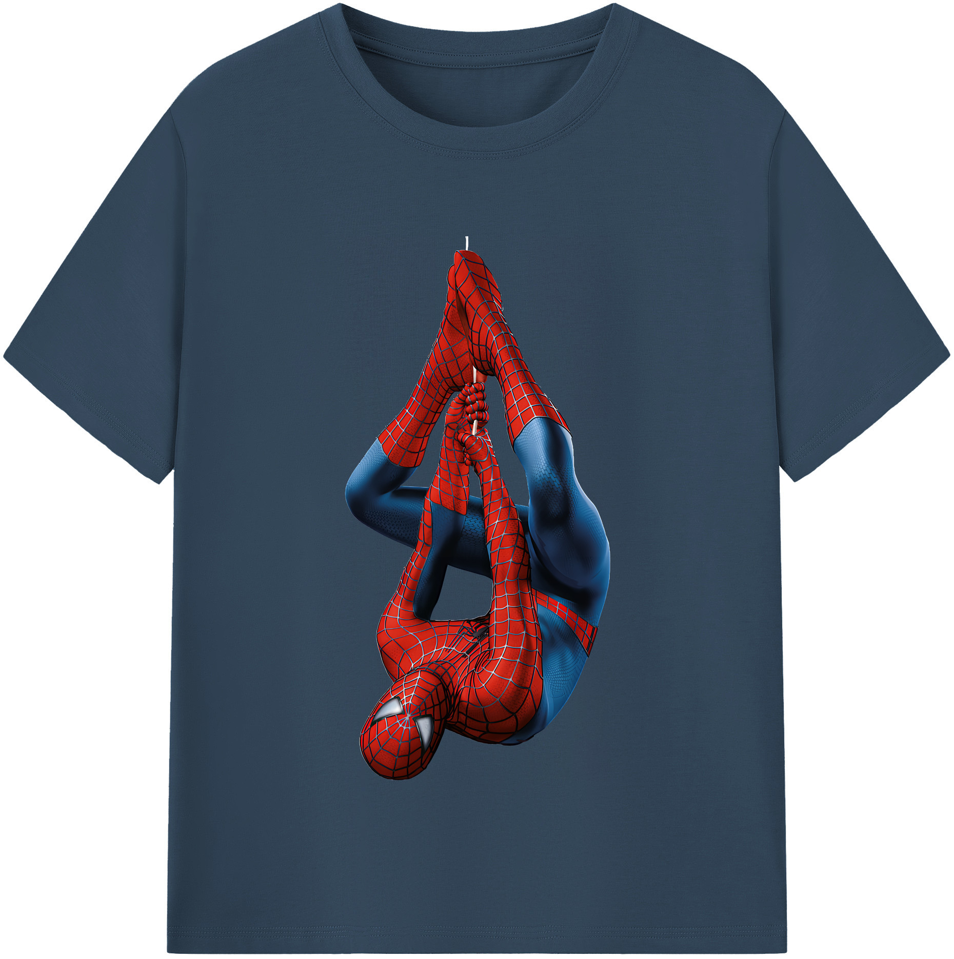 （画像用） Spider Man スパイダーマン レディースカジュアルプリントTシャツ（綿100％）