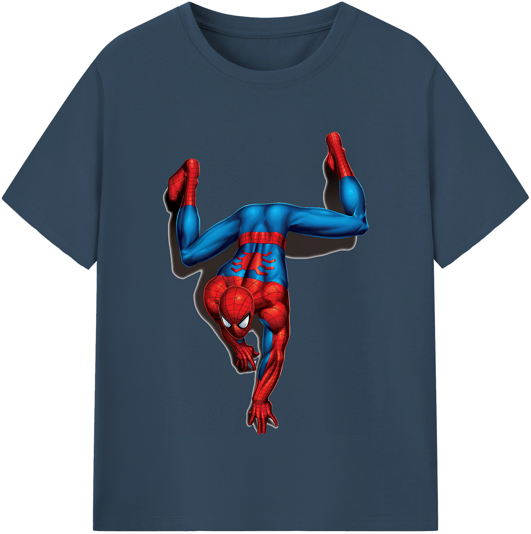 Spider Man スパイダーマン レディースカジュアルプリントTシャツ（綿100％）