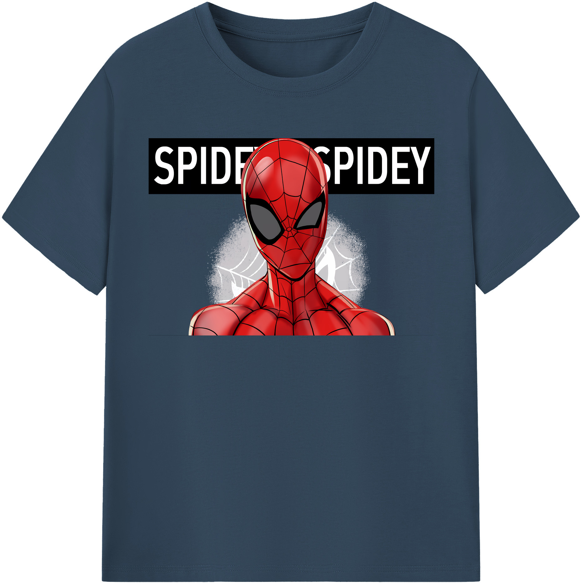 （画像用） Spider Man スパイダーマン レディースカジュアルプリントTシャツ（綿100％）